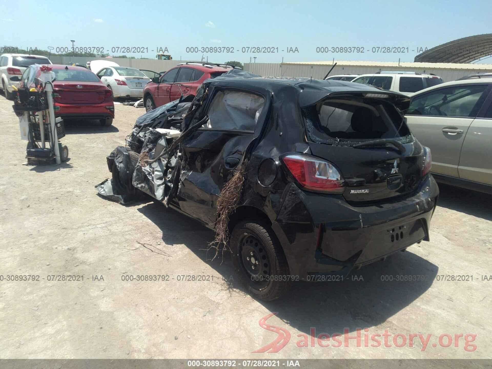 ML32AUHJ0MH008667 2021 MITSUBISHI MIRAGE