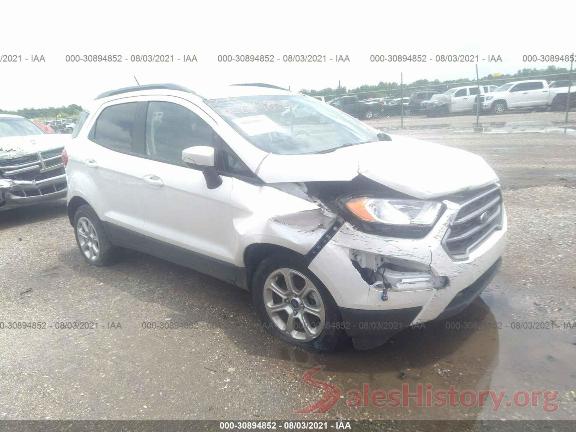 MAJ3S2GE7KC288000 2019 FORD ECOSPORT