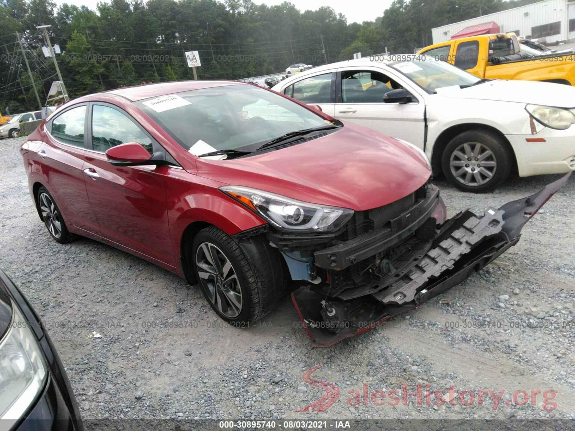 KMHDH4AE8GU599014 2016 HYUNDAI ELANTRA