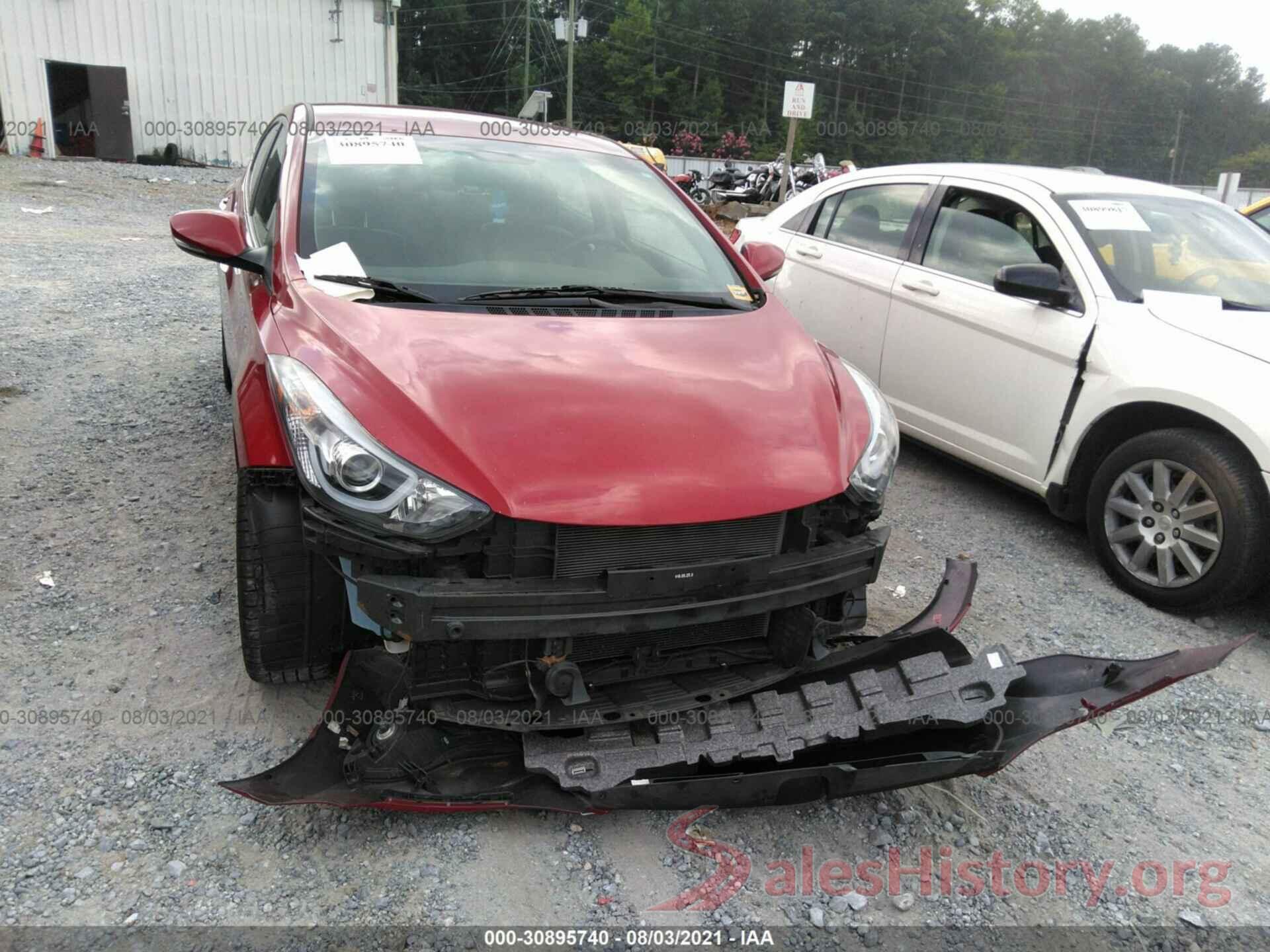 KMHDH4AE8GU599014 2016 HYUNDAI ELANTRA