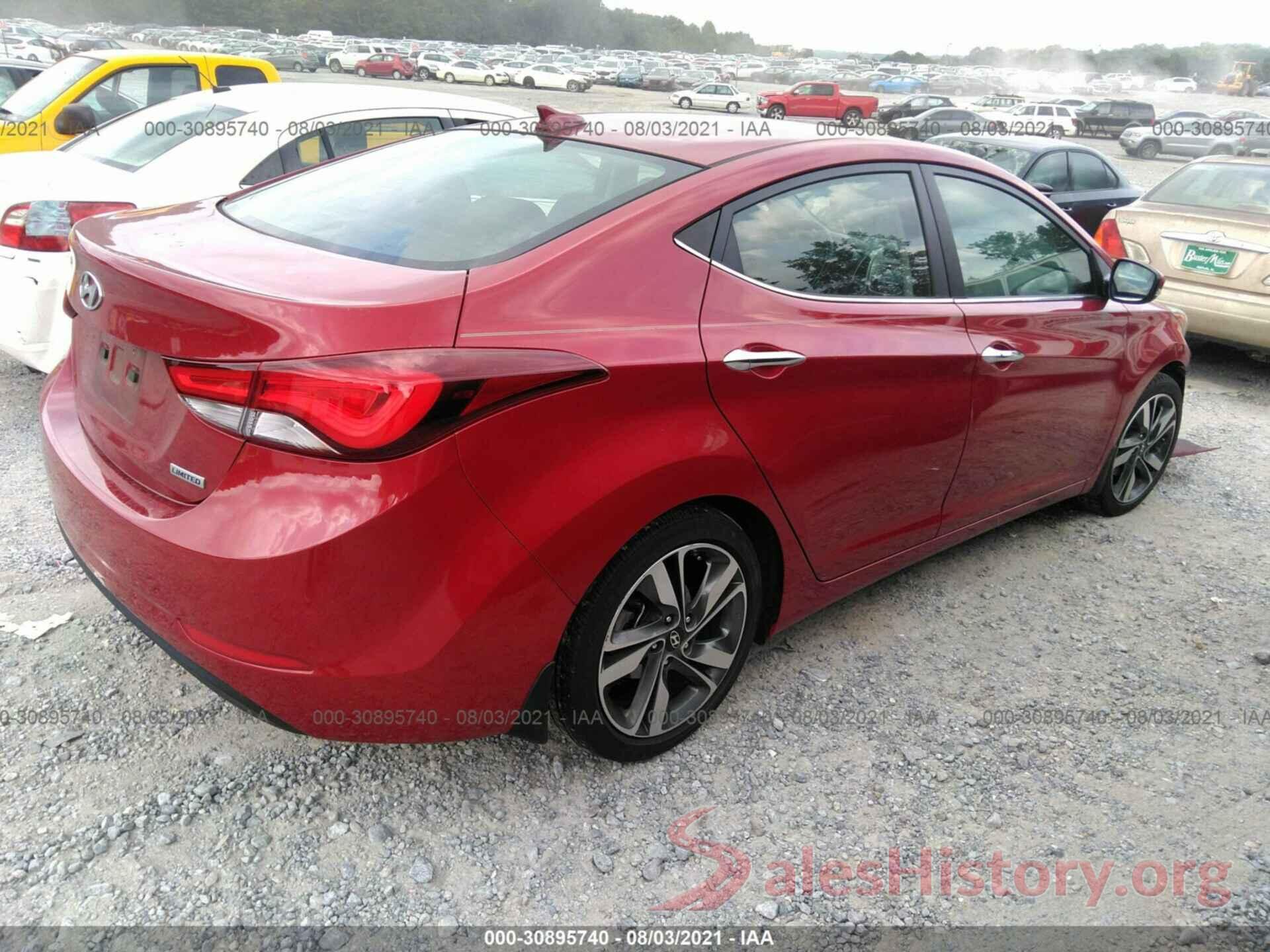 KMHDH4AE8GU599014 2016 HYUNDAI ELANTRA