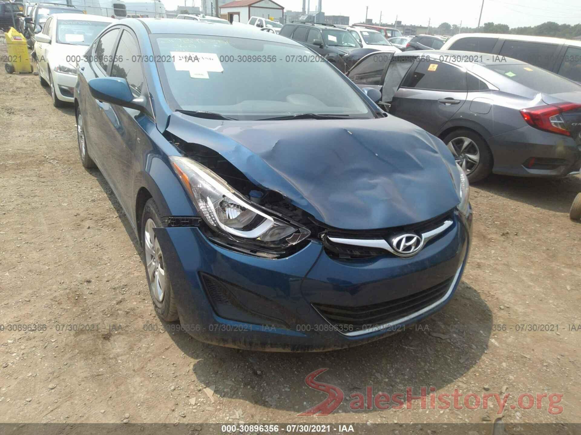 KMHDH4AE0GU514747 2016 HYUNDAI ELANTRA