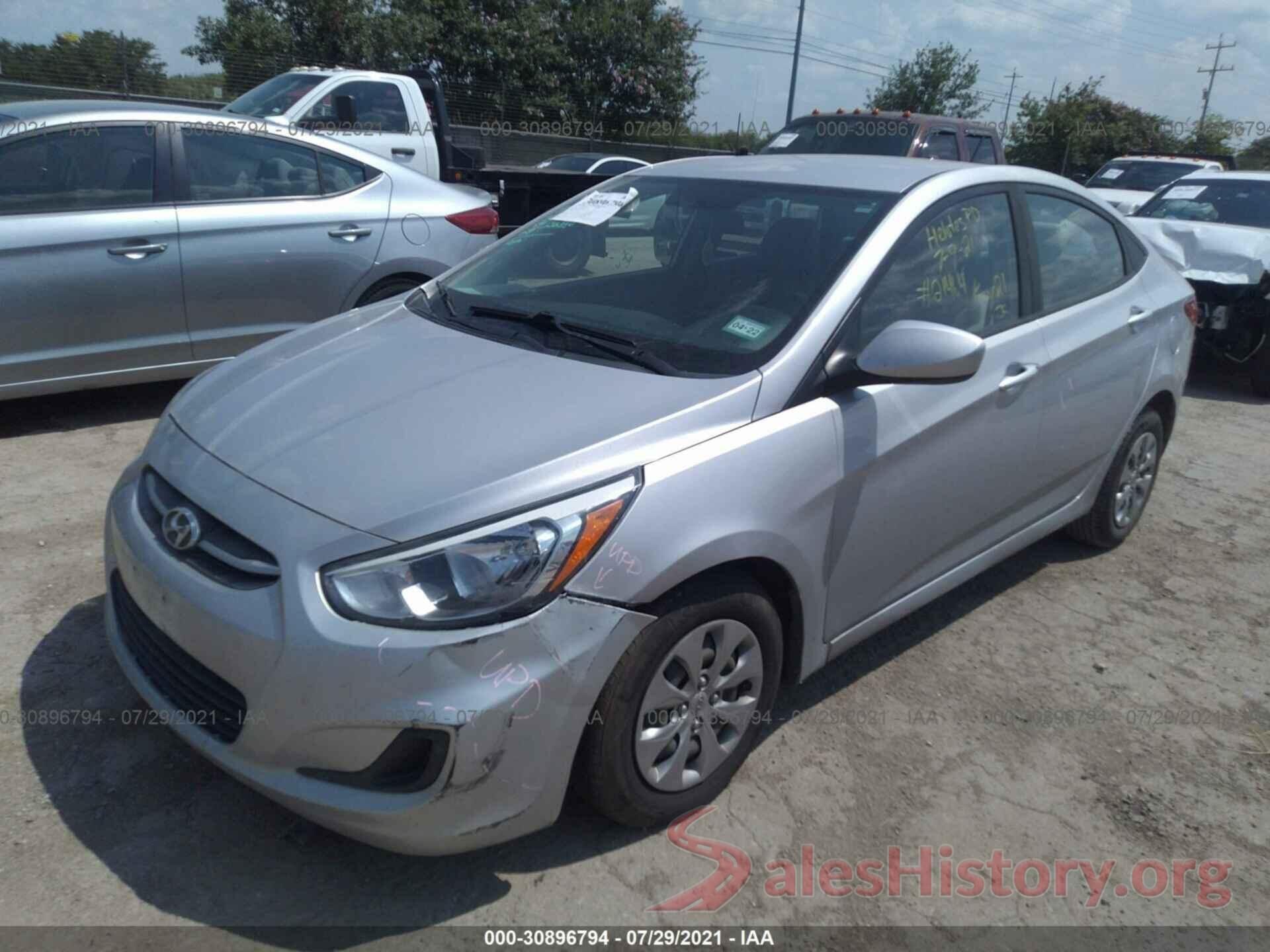 KMHCT4AE3GU119259 2016 HYUNDAI ACCENT