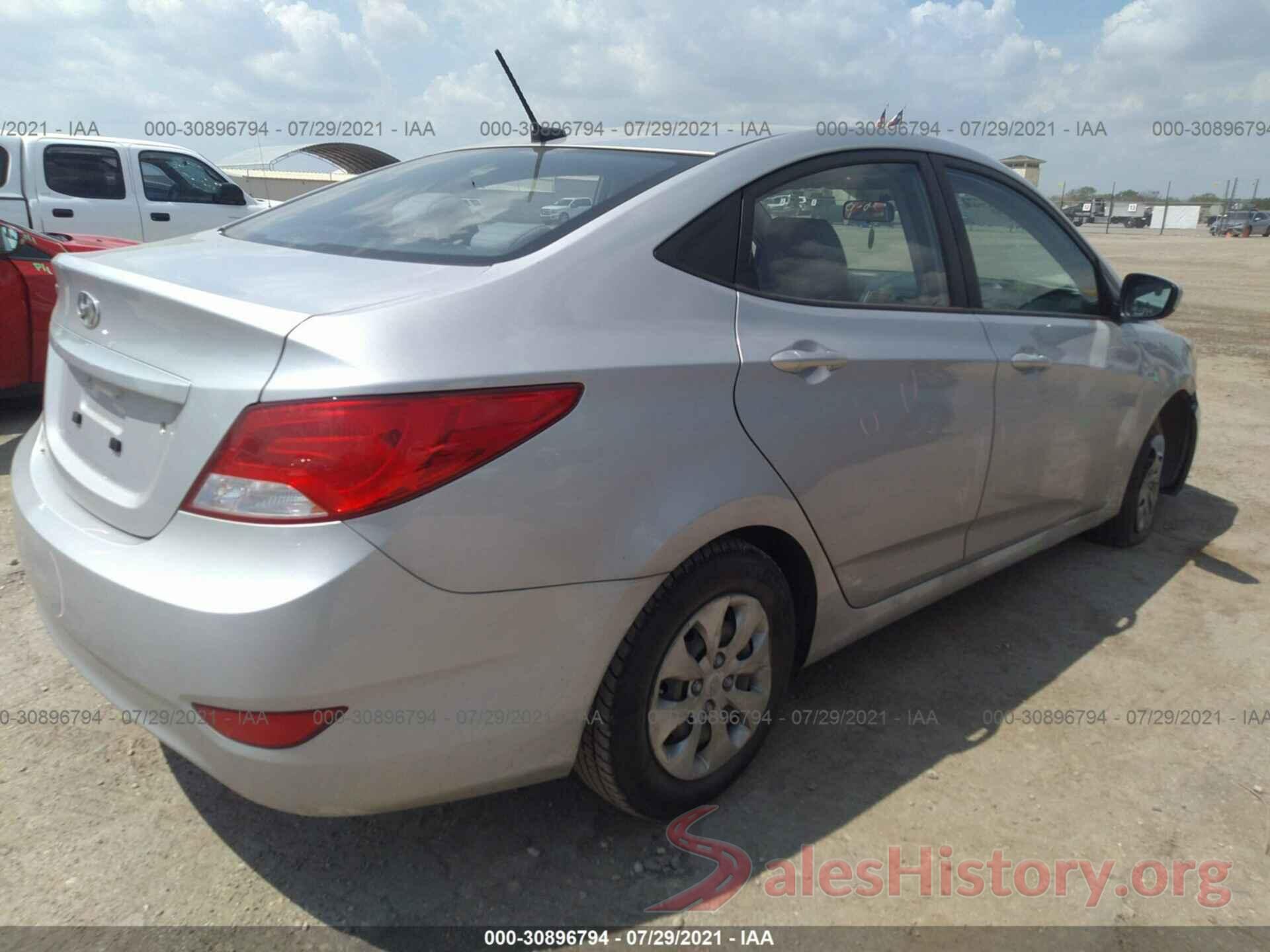 KMHCT4AE3GU119259 2016 HYUNDAI ACCENT