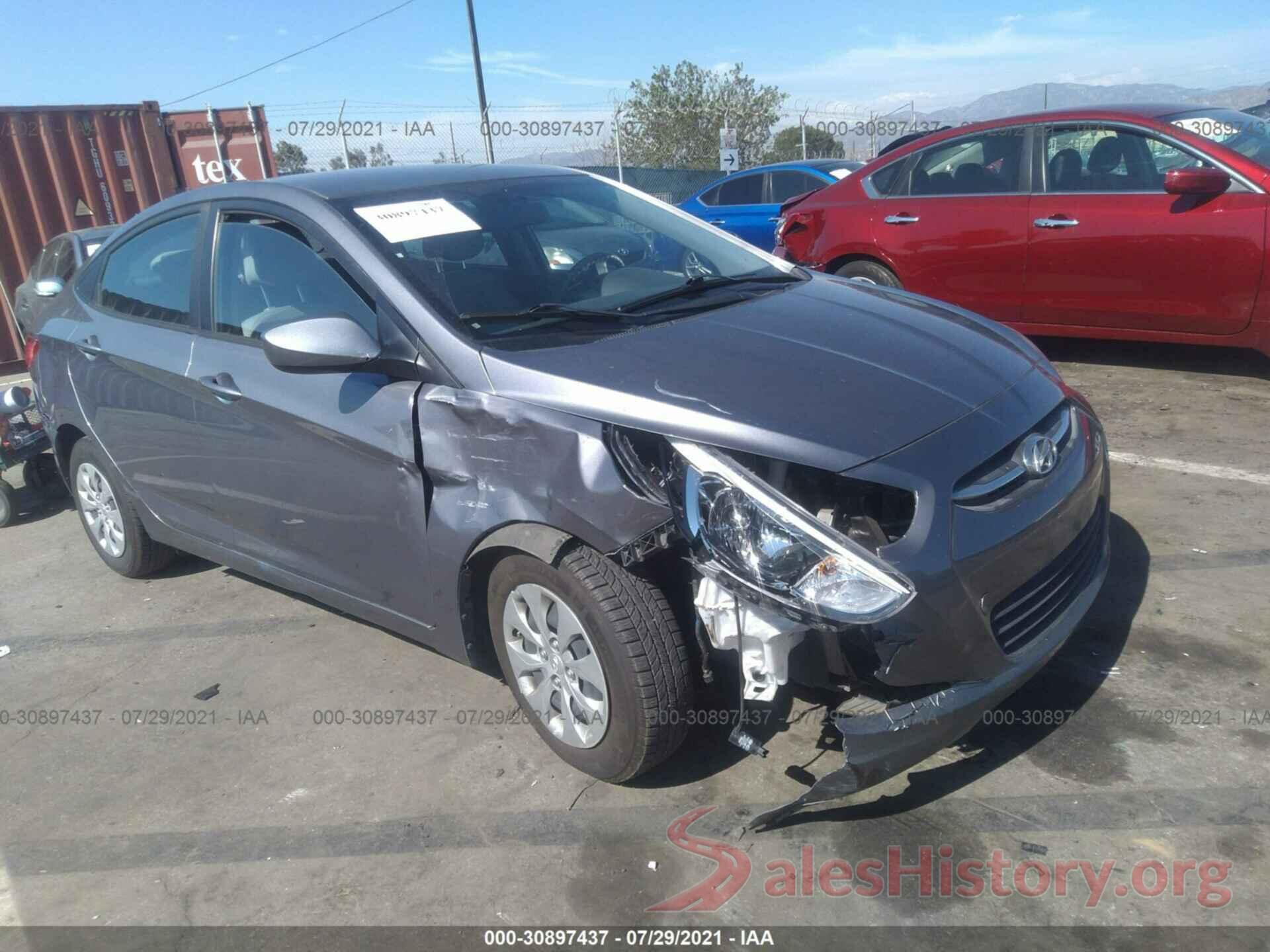 KMHCT4AE9GU070701 2016 HYUNDAI ACCENT