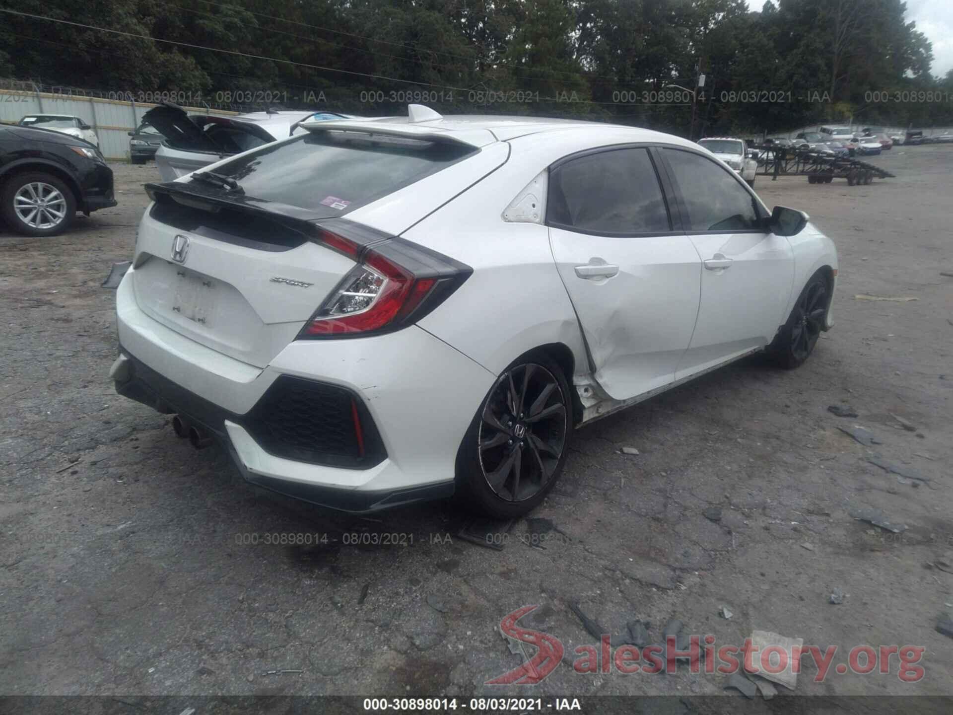 SHHFK7H45HU225451 2017 HONDA CIVIC HATCHBACK