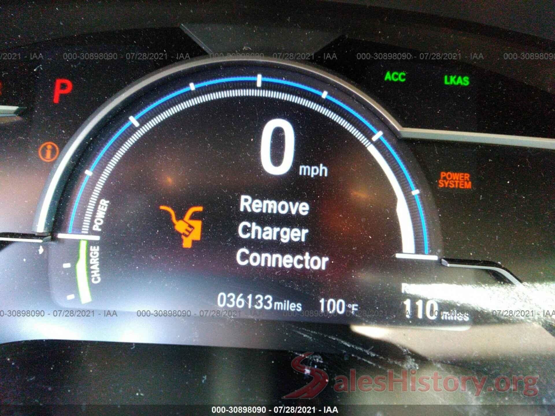 JHMZC5F35KC001478 2019 HONDA CLARITY PLUG-IN HYBRID