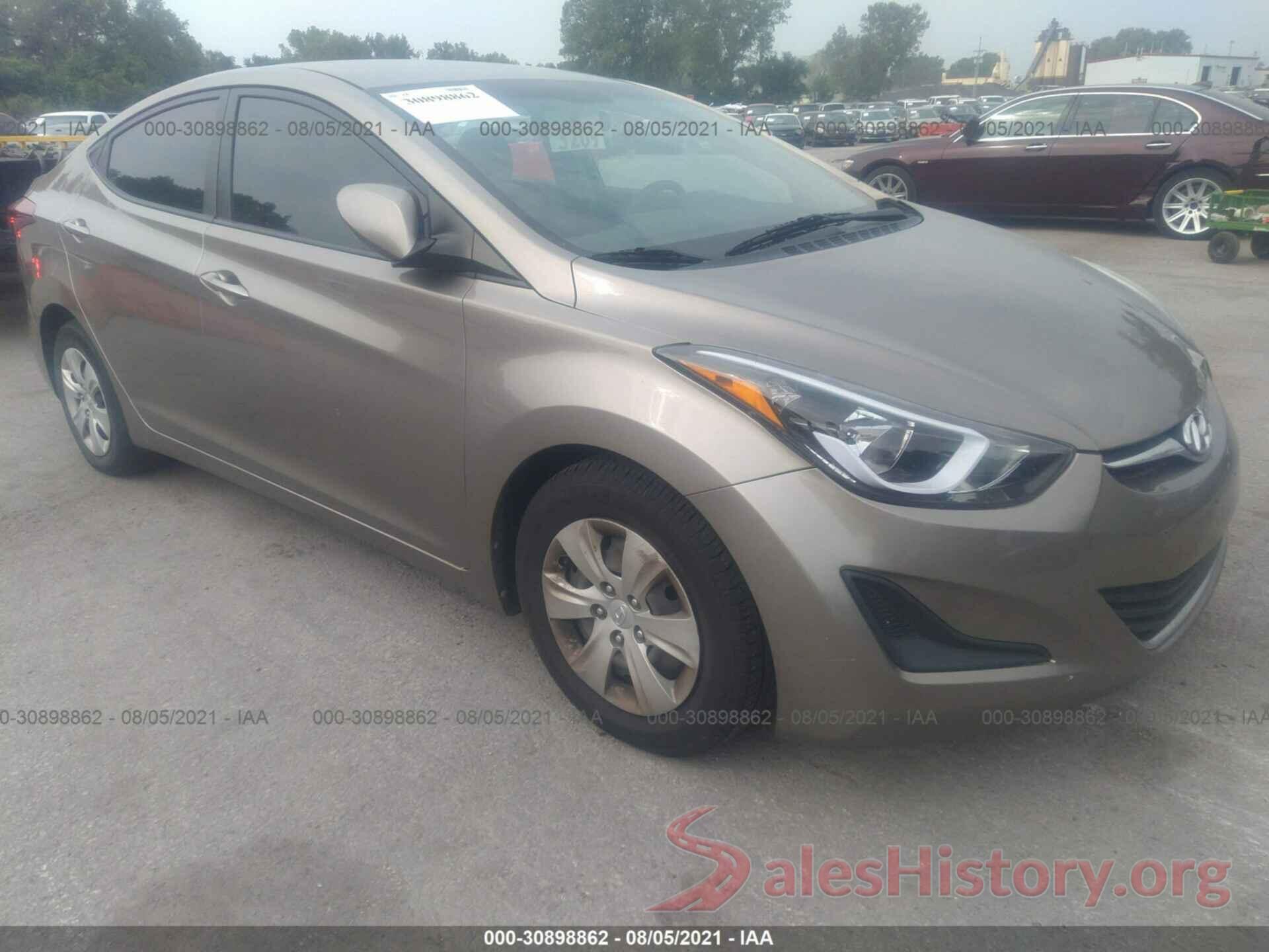 5NPDH4AEXGH664251 2016 HYUNDAI ELANTRA