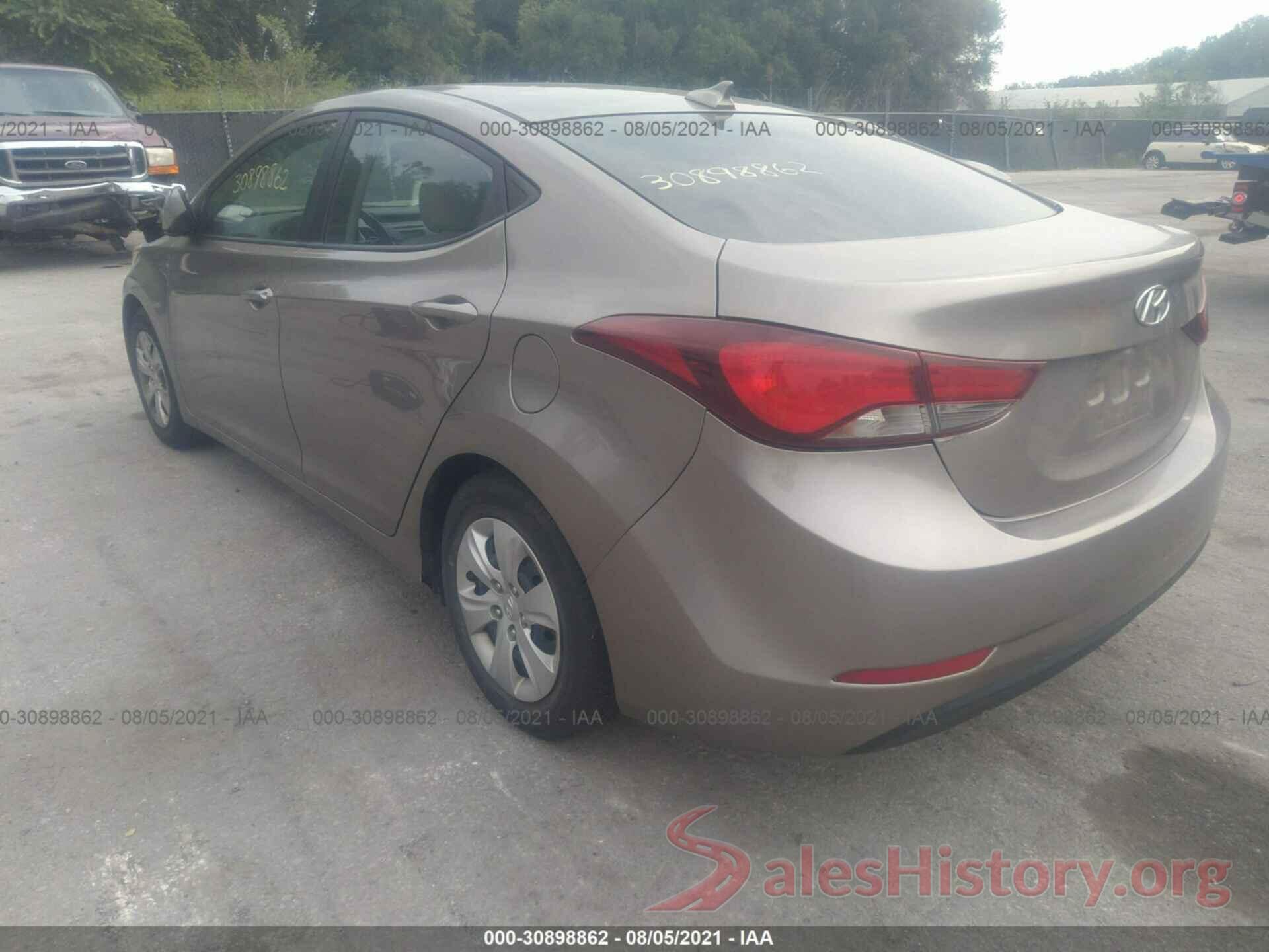 5NPDH4AEXGH664251 2016 HYUNDAI ELANTRA