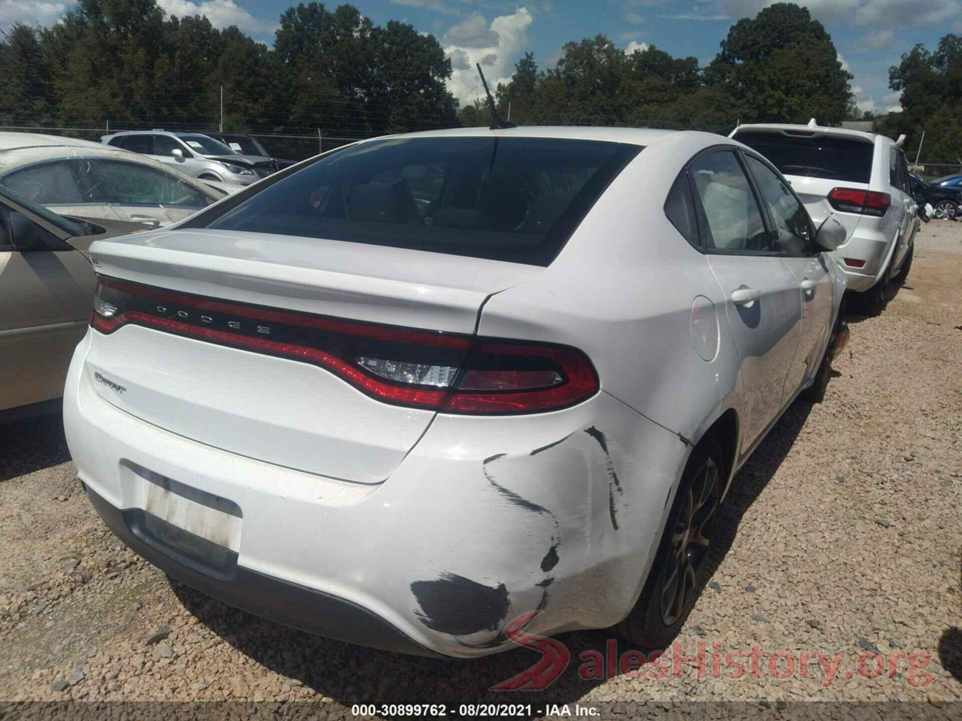 1C3CDFAA9GD750743 2016 DODGE DART