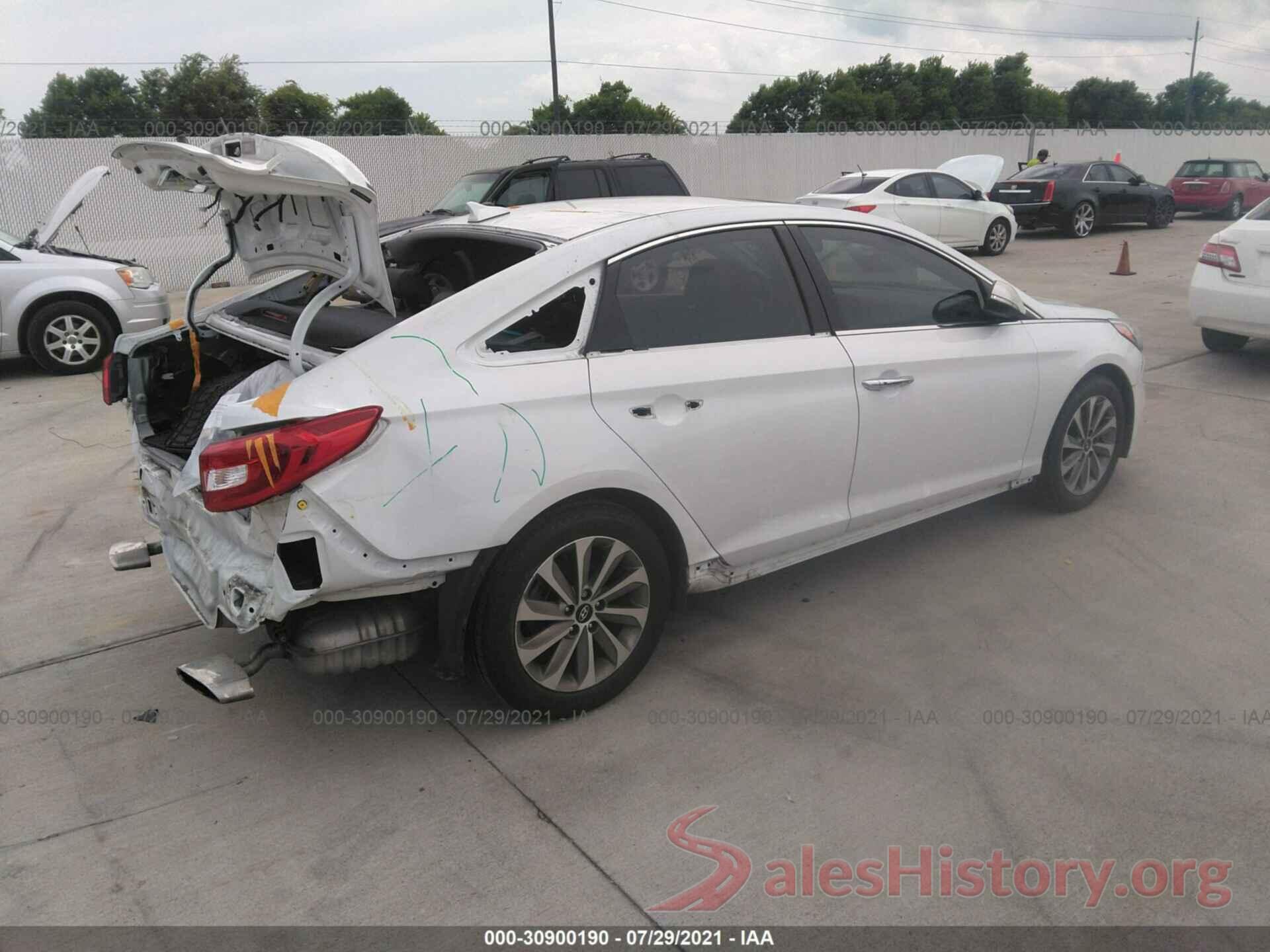 5NPE34AFXHH438935 2017 HYUNDAI SONATA