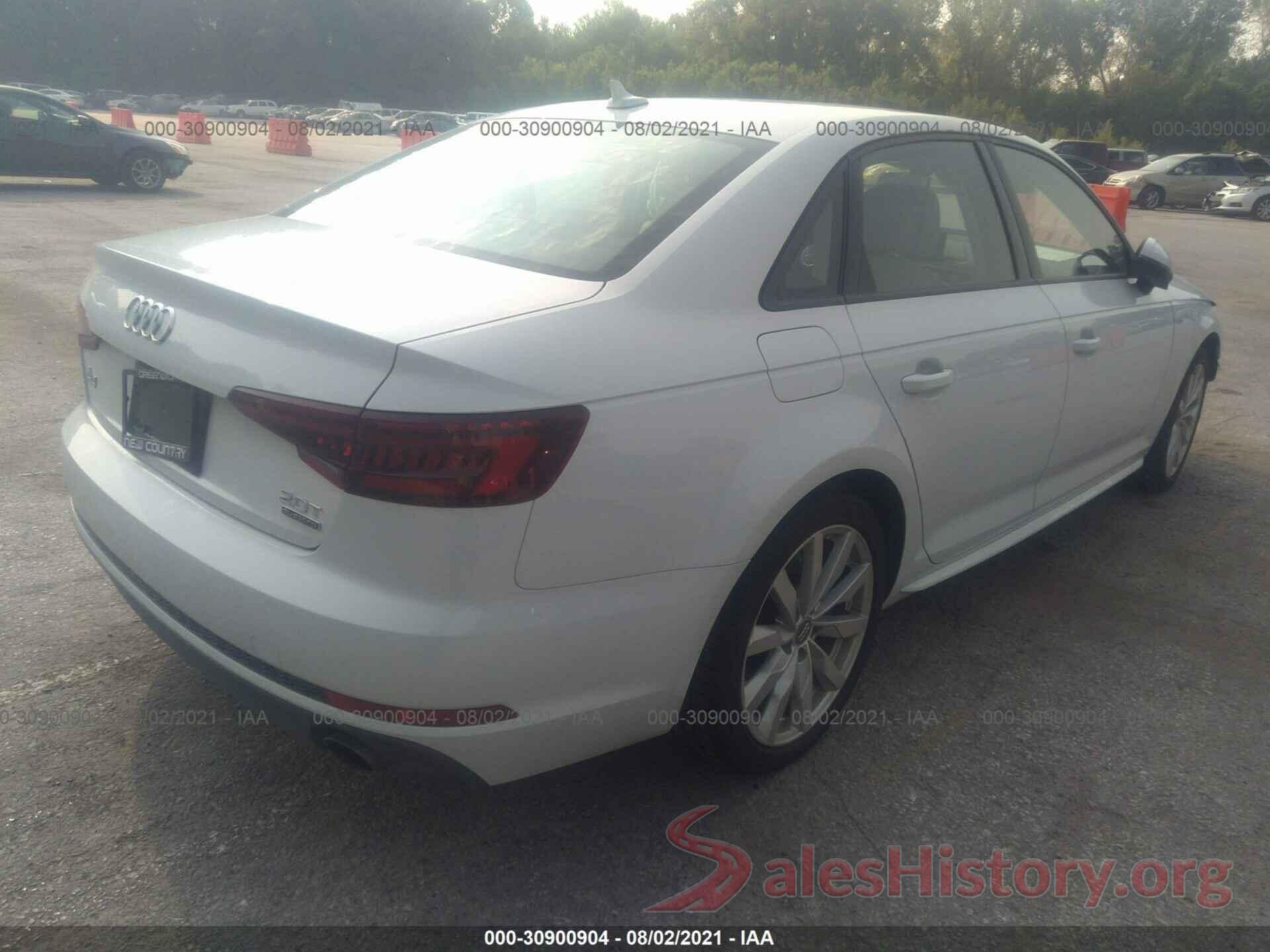 WAUDNAF48JA061351 2018 AUDI A4