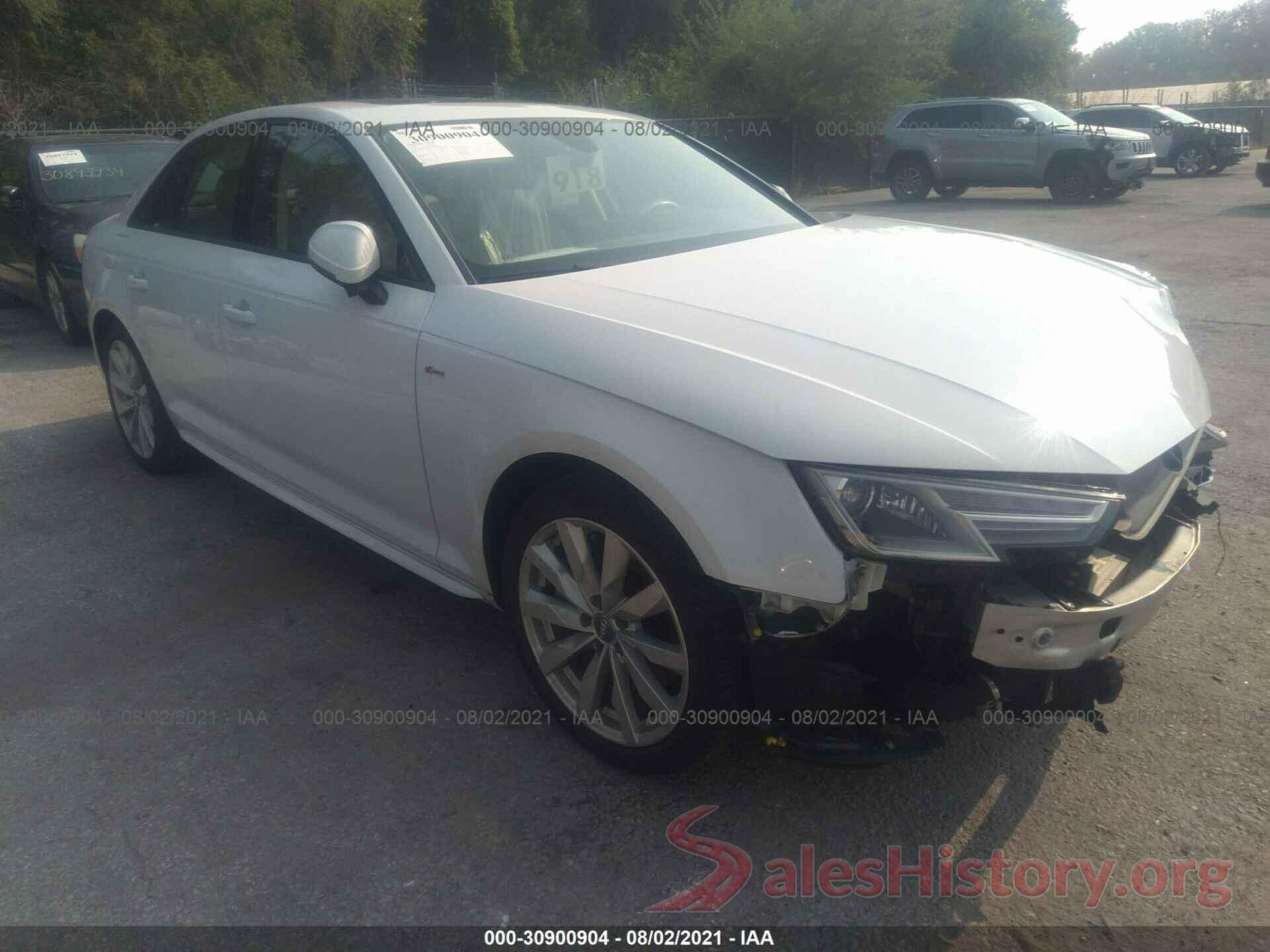 WAUDNAF48JA061351 2018 AUDI A4