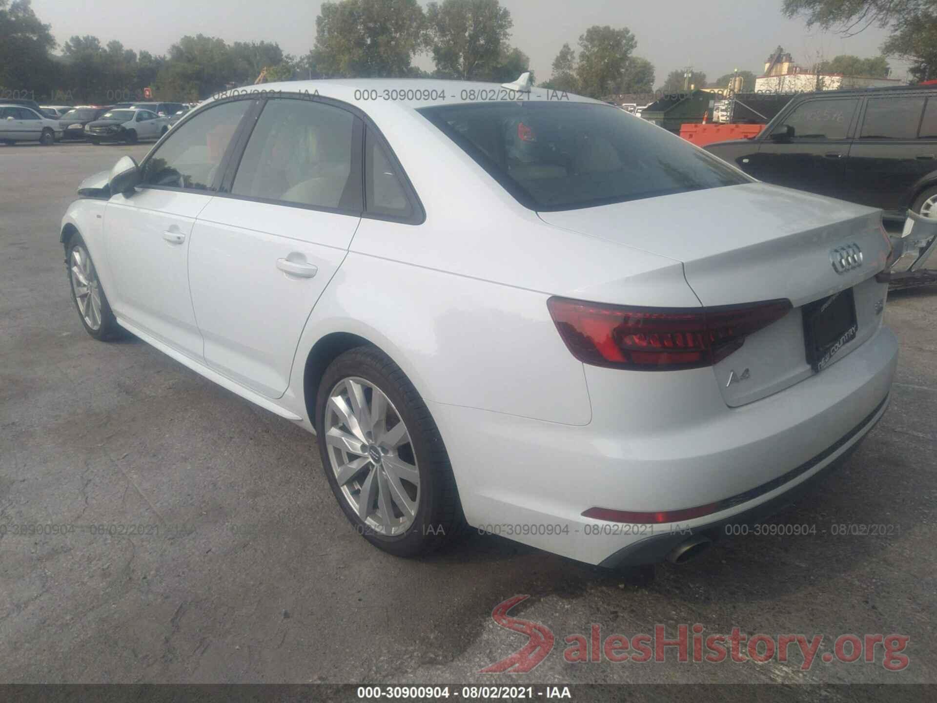 WAUDNAF48JA061351 2018 AUDI A4