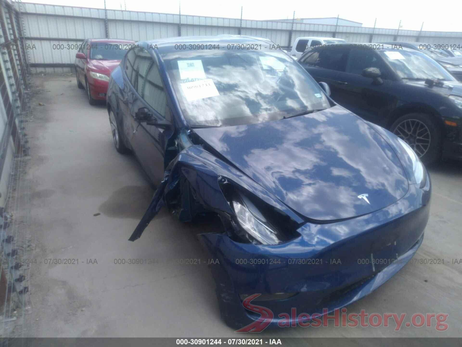 5YJYGDEE7MF204702 2021 TESLA MODEL Y