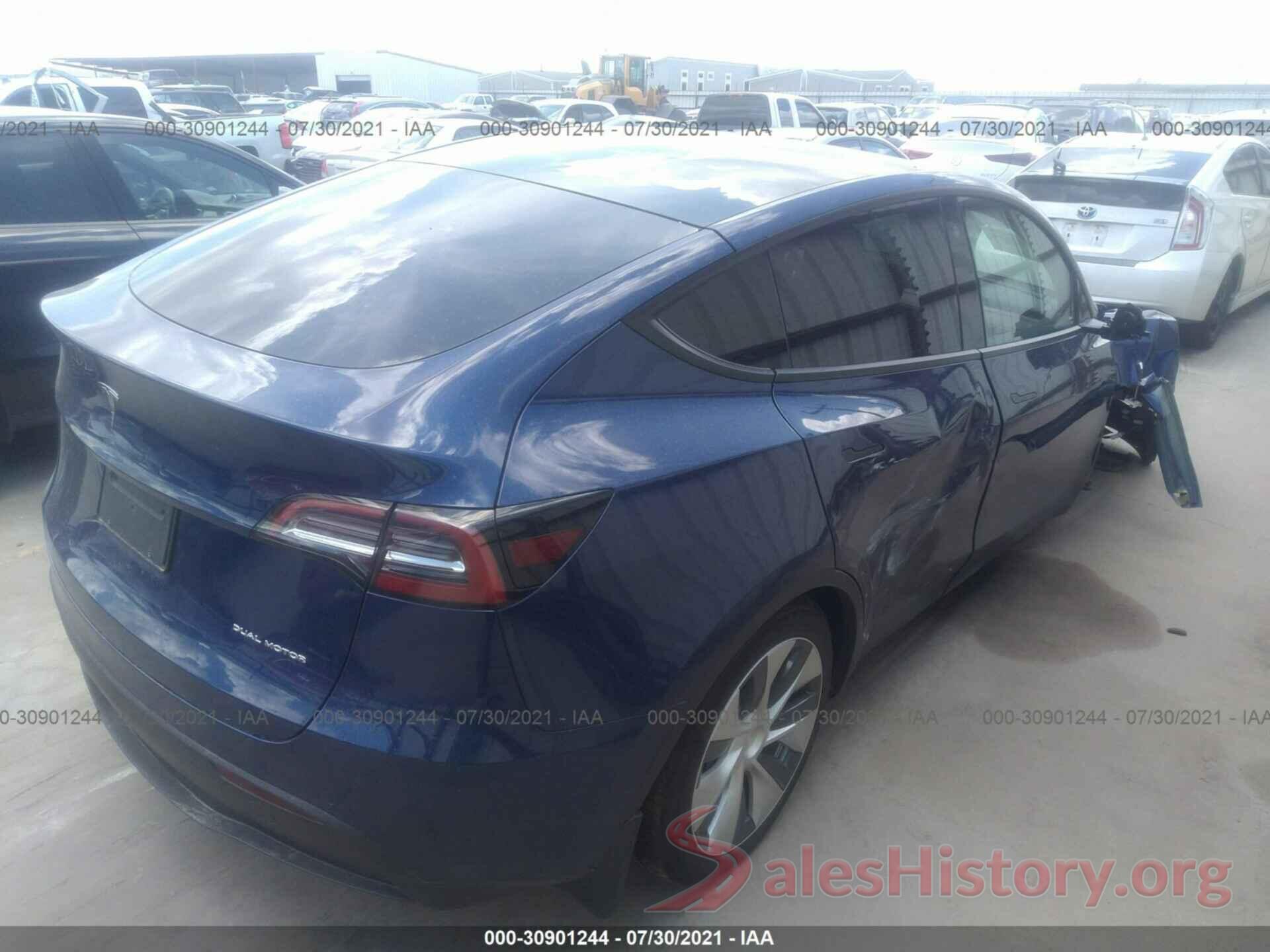 5YJYGDEE7MF204702 2021 TESLA MODEL Y