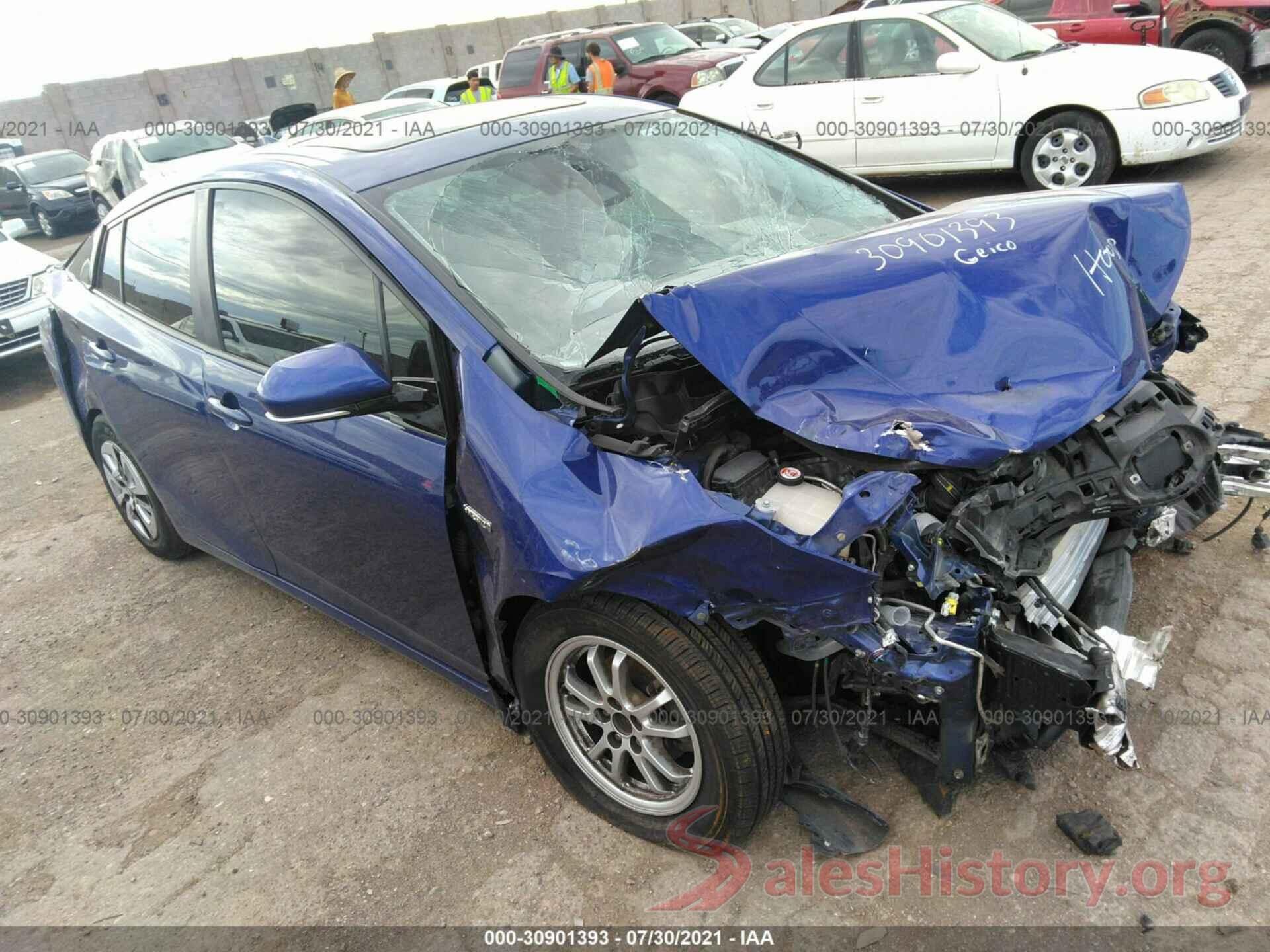 JTDKARFU4J3548894 2018 TOYOTA PRIUS