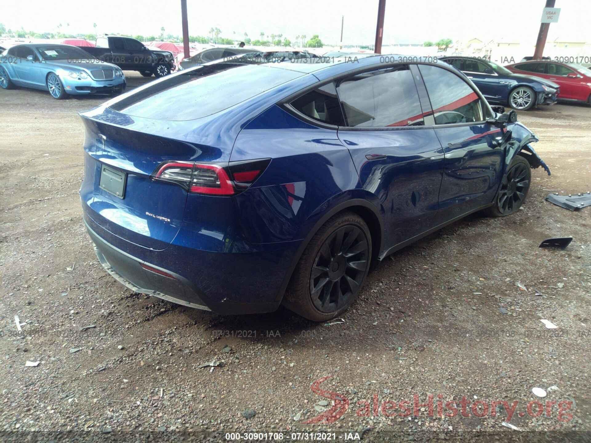 5YJYGDEEXLF046077 2020 TESLA MODEL Y