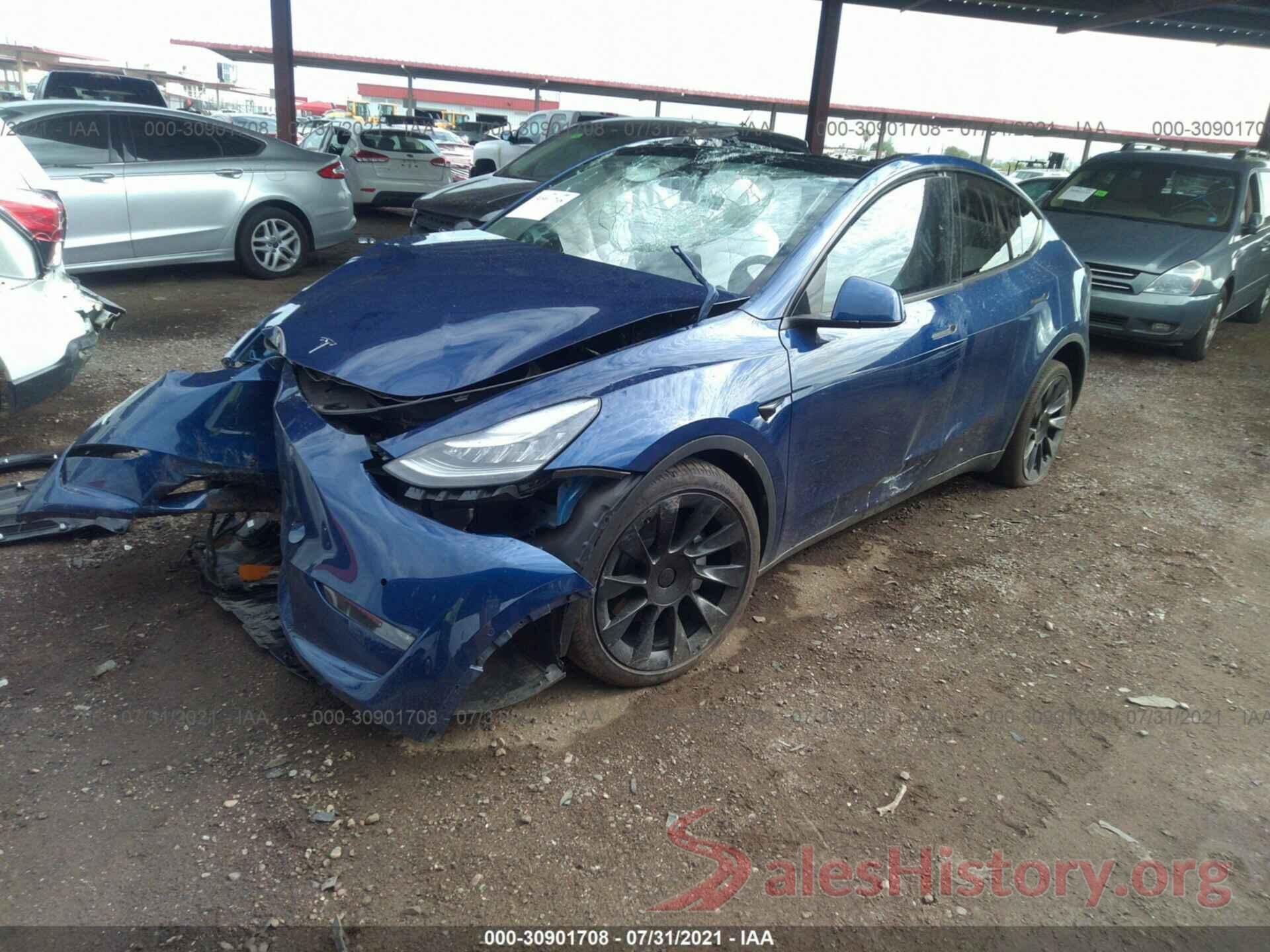 5YJYGDEEXLF046077 2020 TESLA MODEL Y