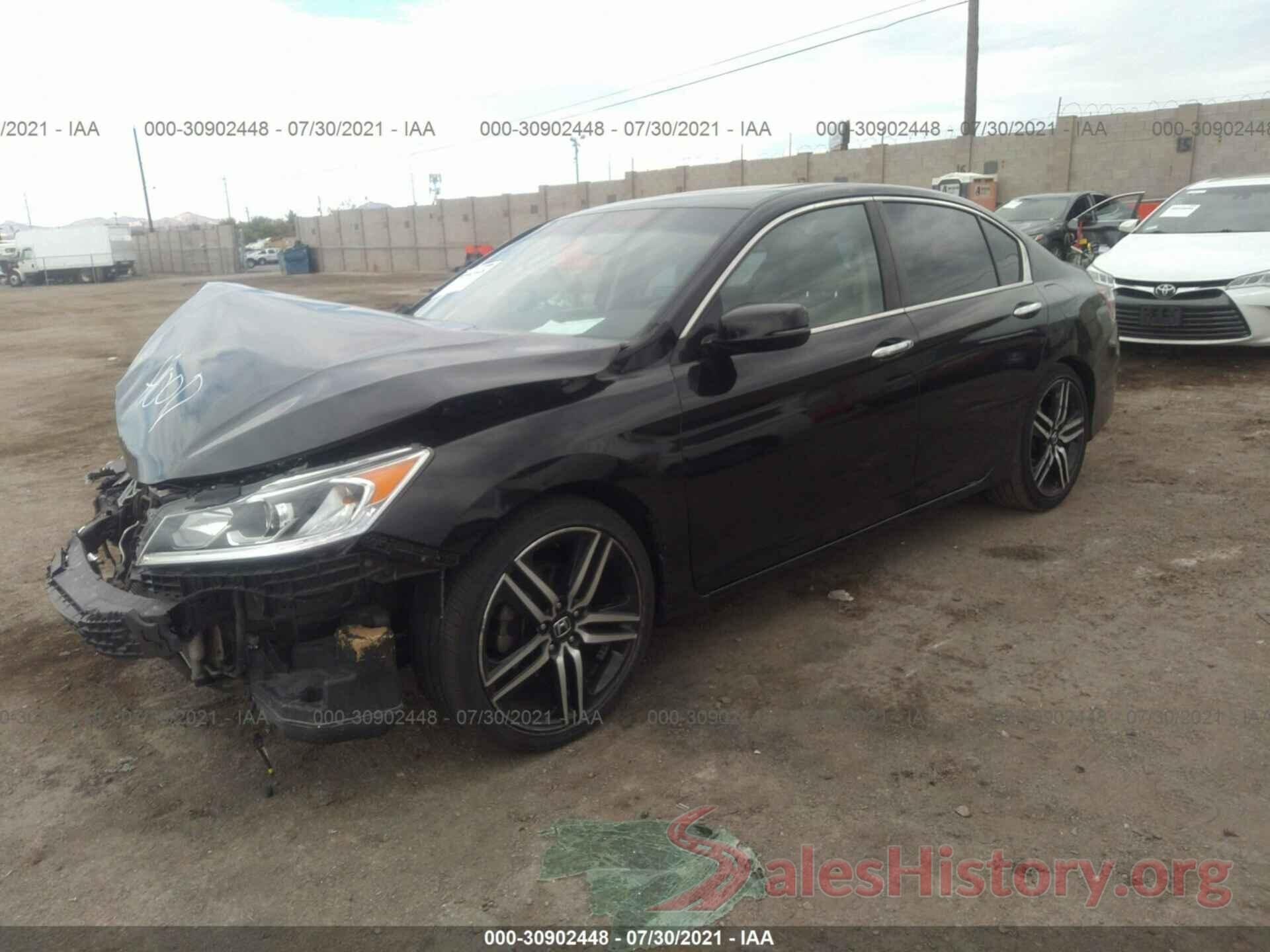 1HGCR2F75GA044374 2016 HONDA ACCORD SEDAN