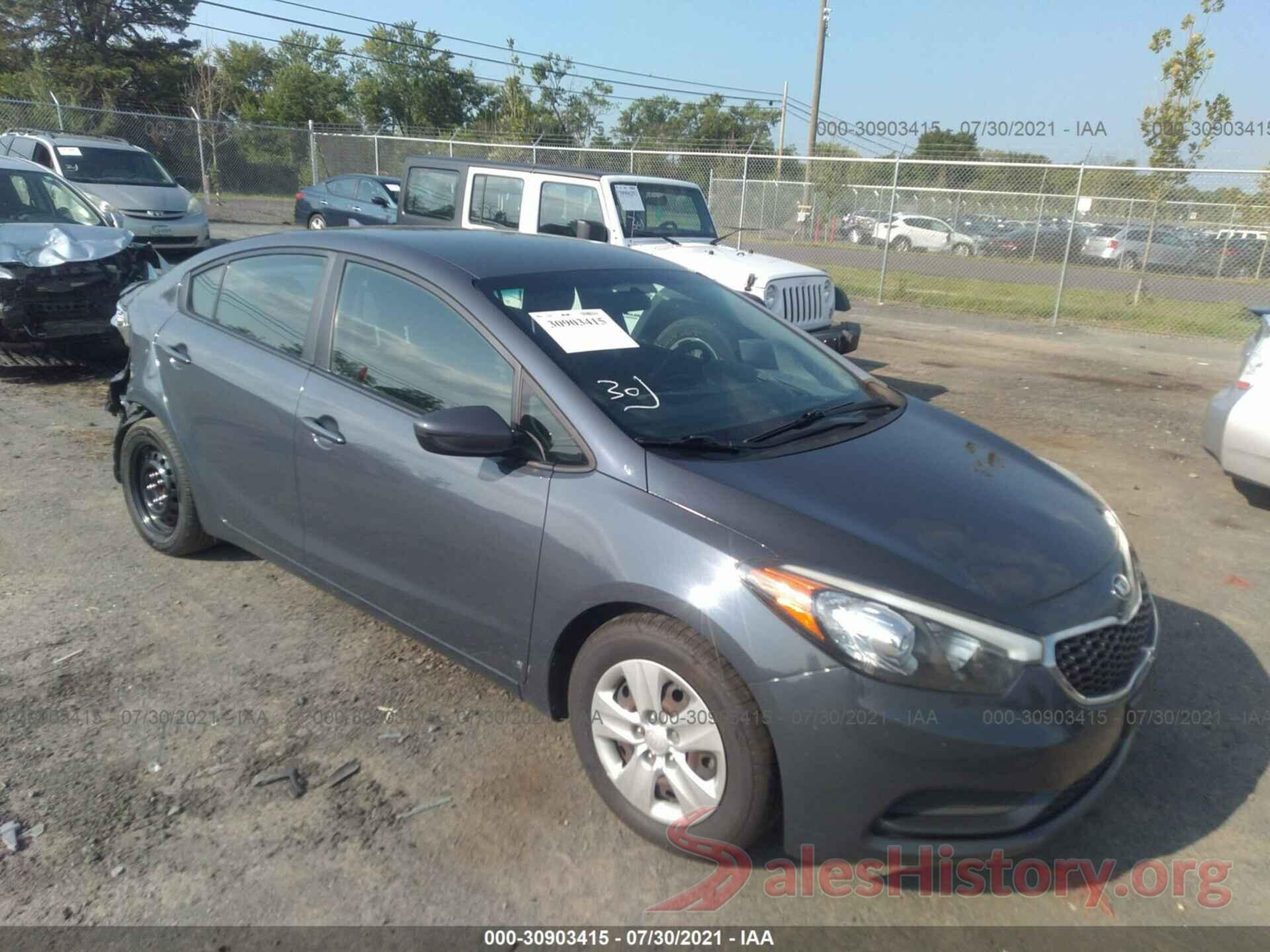 KNAFK4A69G5503910 2016 KIA FORTE