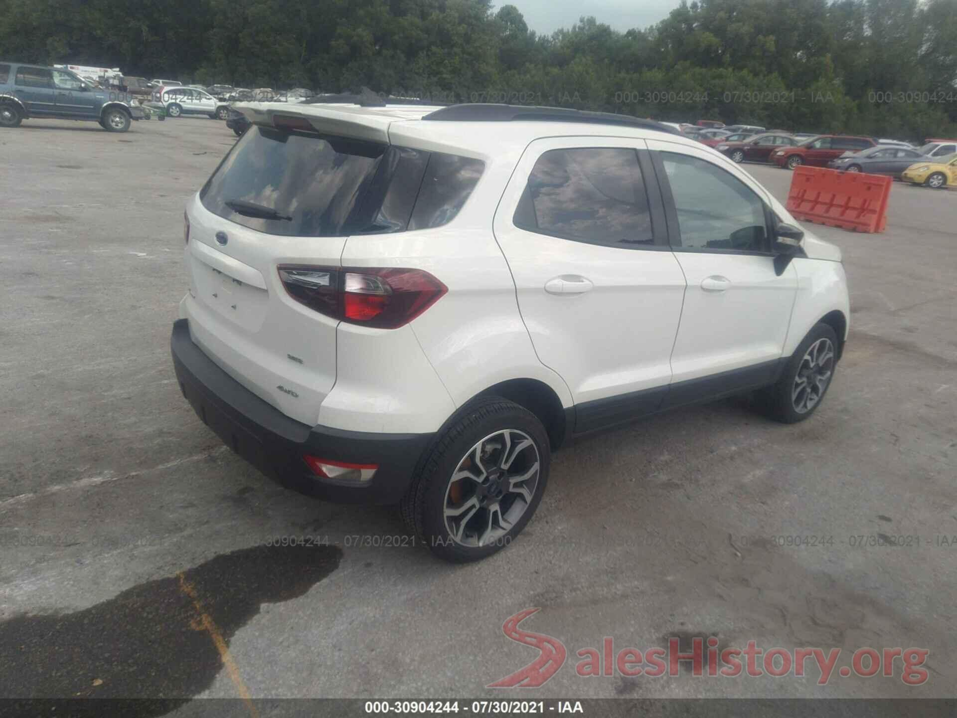 MAJ6S3JLXLC344734 2020 FORD ECOSPORT