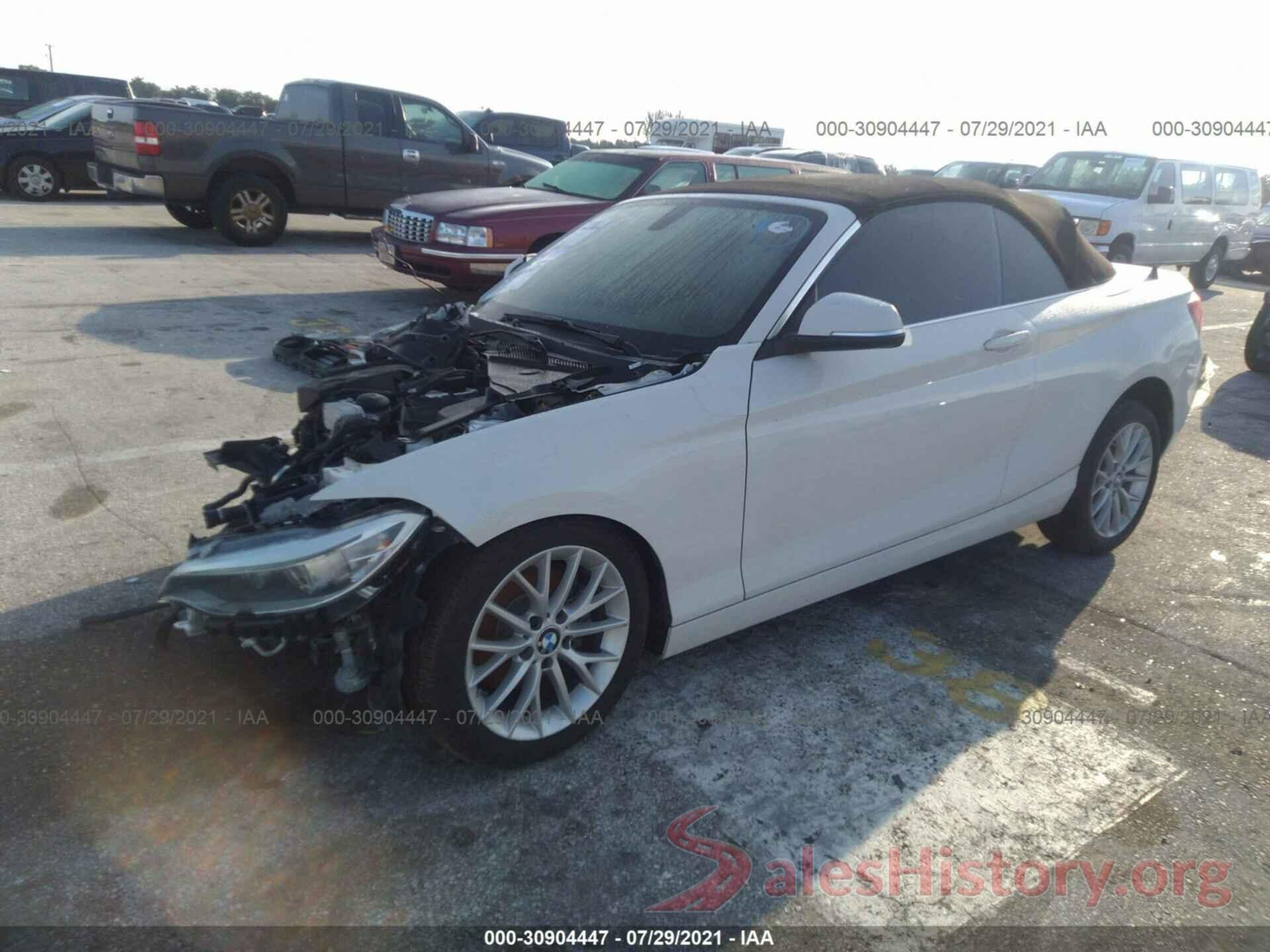 WBA1K9C55GV322430 2016 BMW 2 SERIES