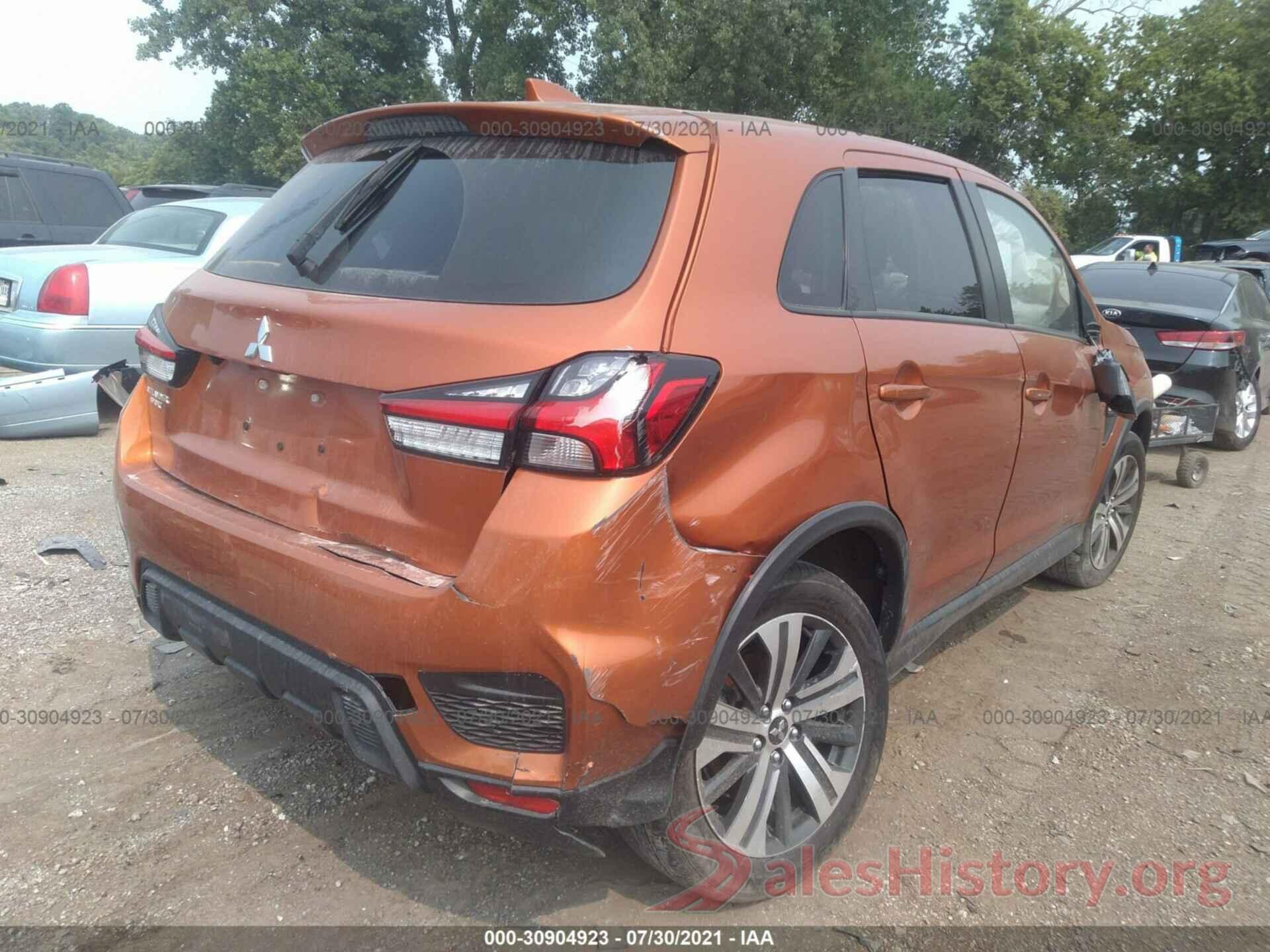 JA4AP3AU3LU003727 2020 MITSUBISHI OUTLANDER SPORT