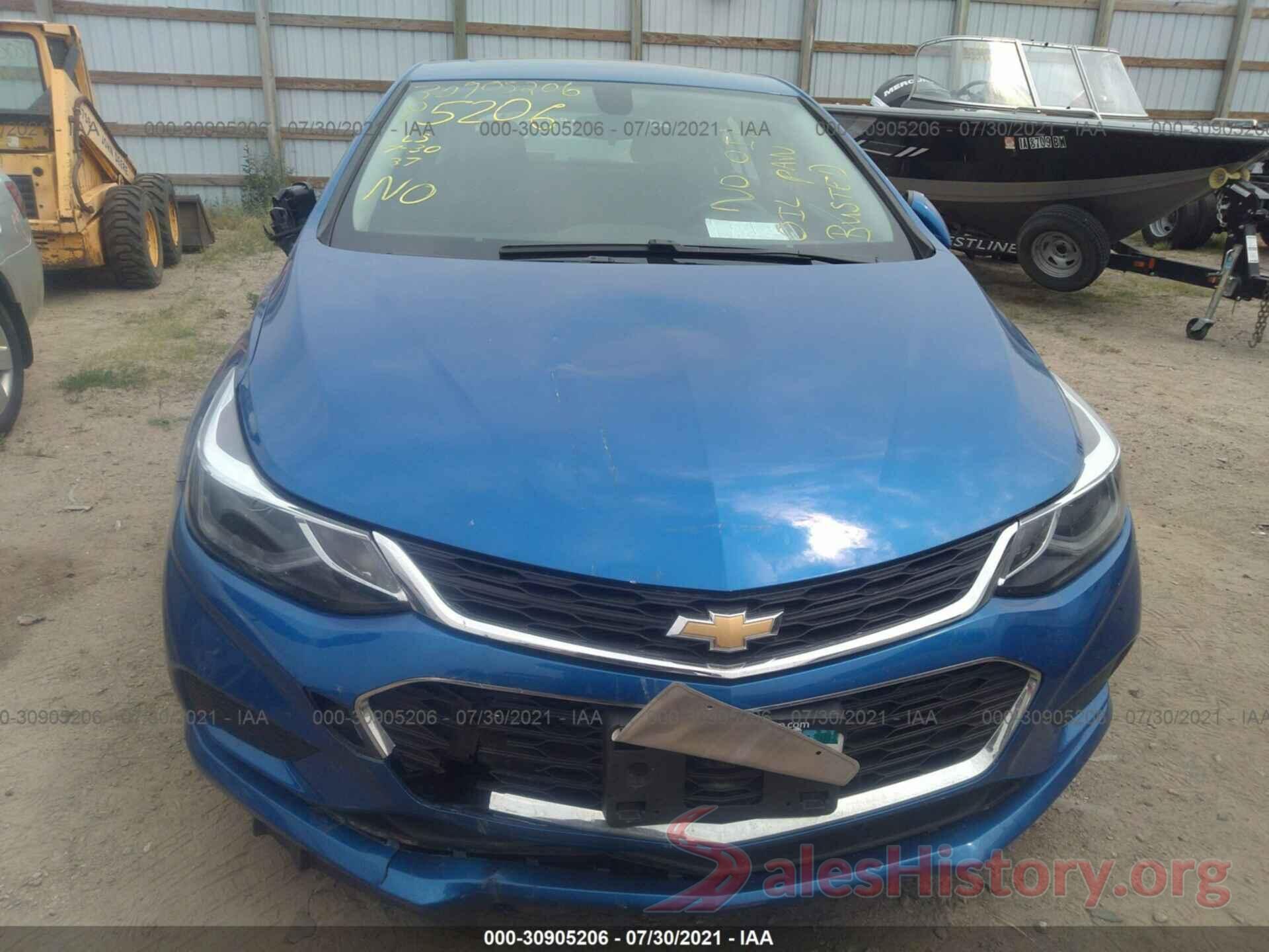 3G1BE6SM7JS651822 2018 CHEVROLET CRUZE