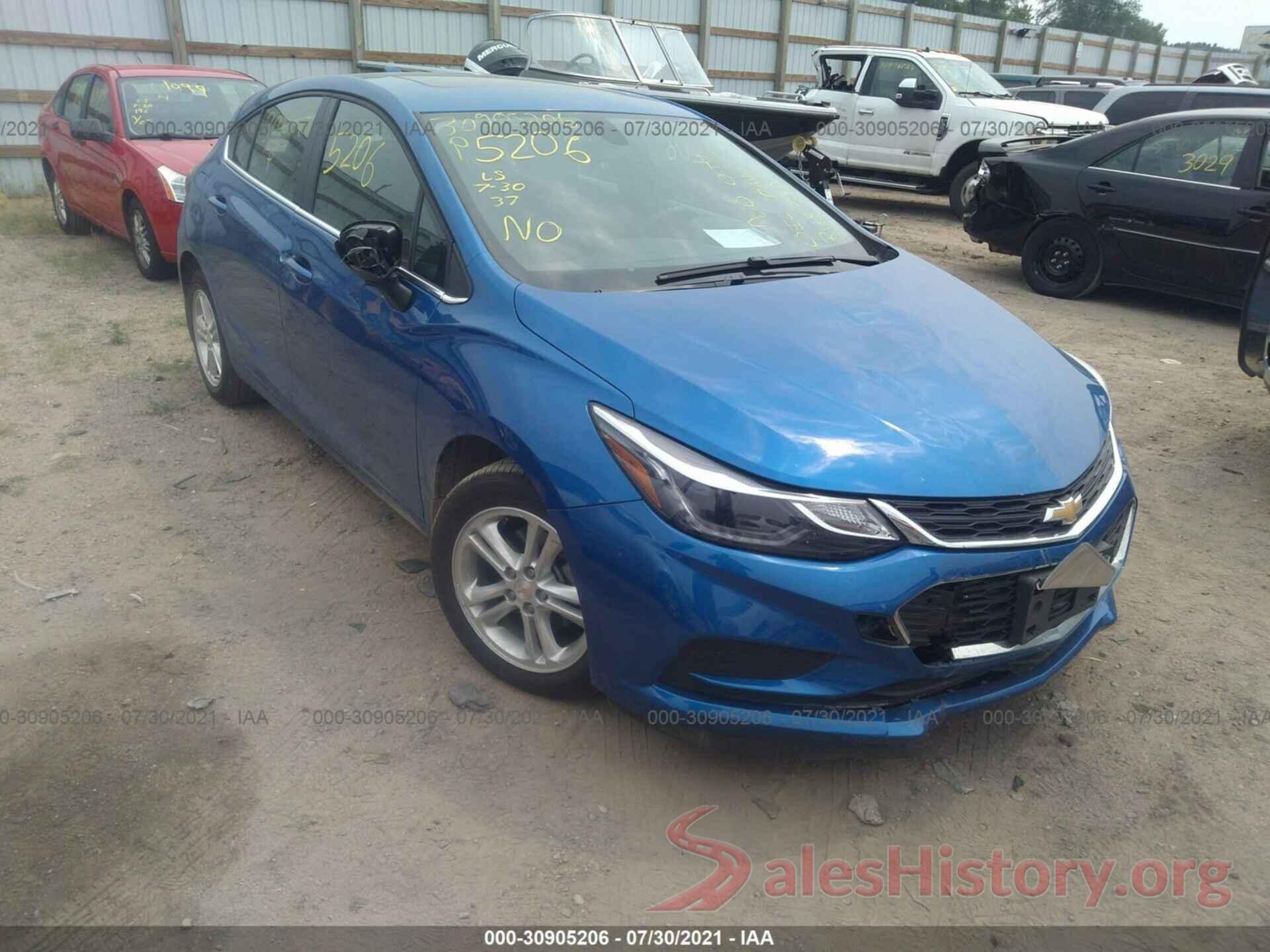 3G1BE6SM7JS651822 2018 CHEVROLET CRUZE