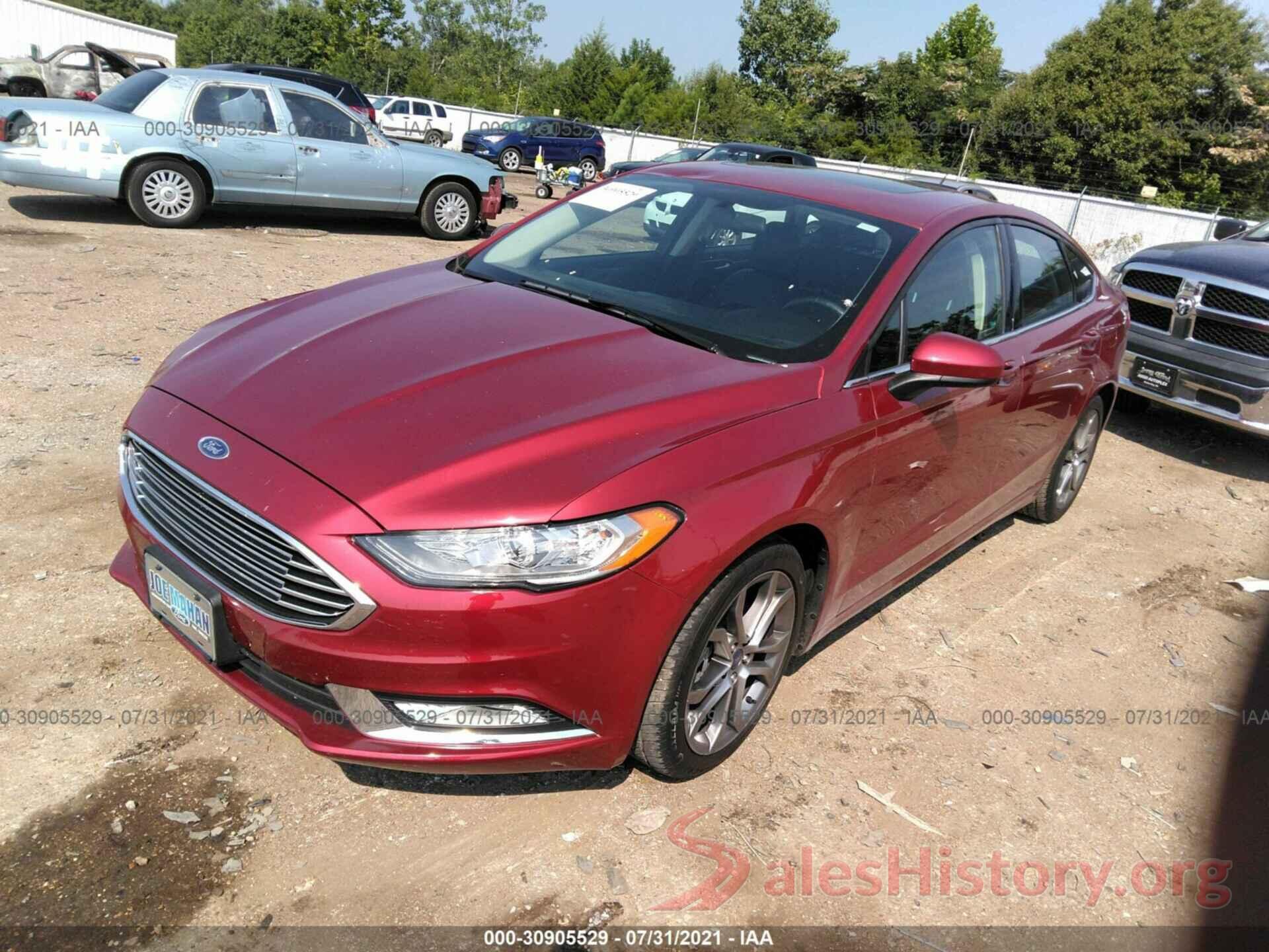 3FA6P0HD3HR403596 2017 FORD FUSION