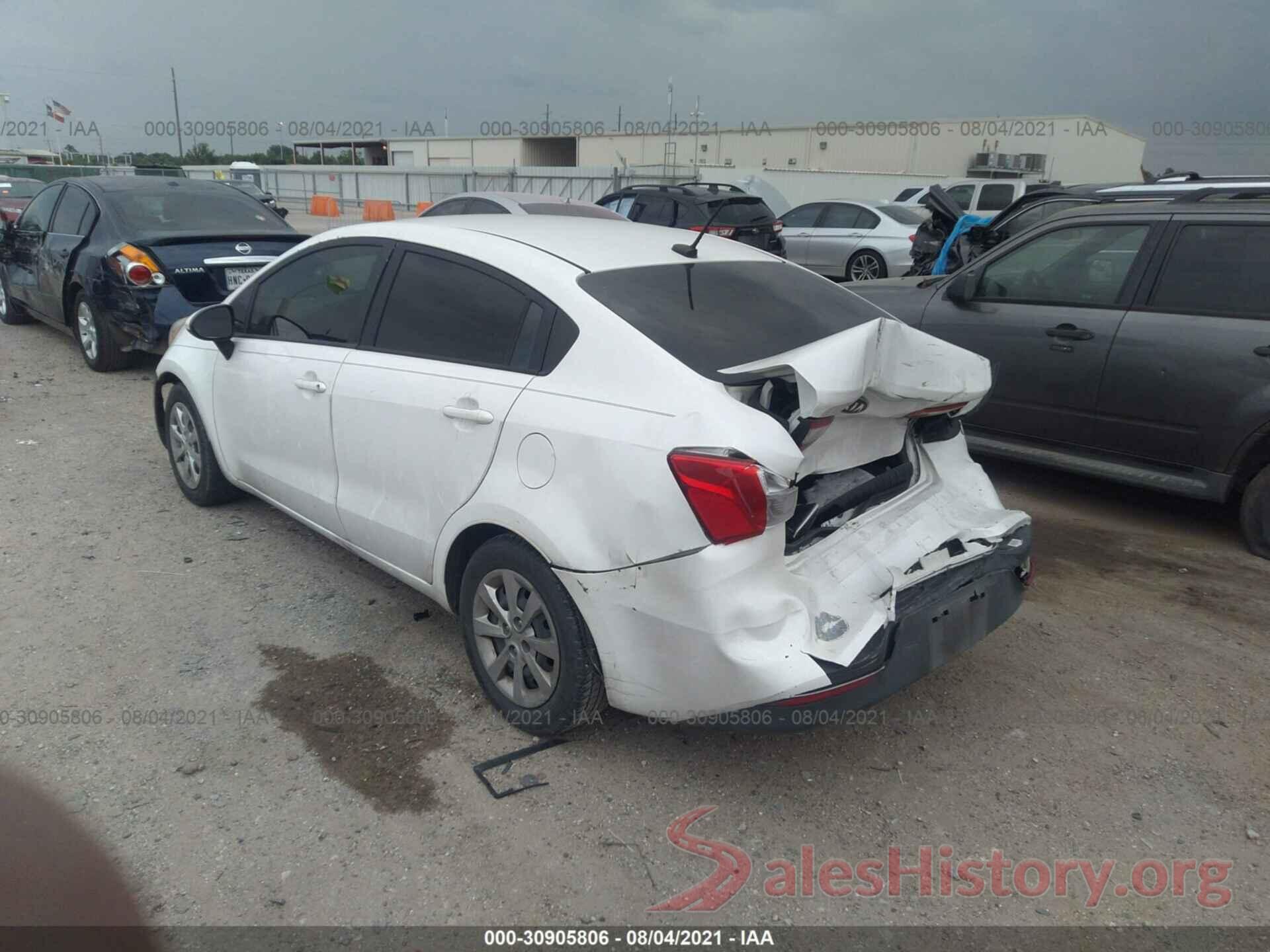 KNADM4A37G6639048 2016 KIA RIO