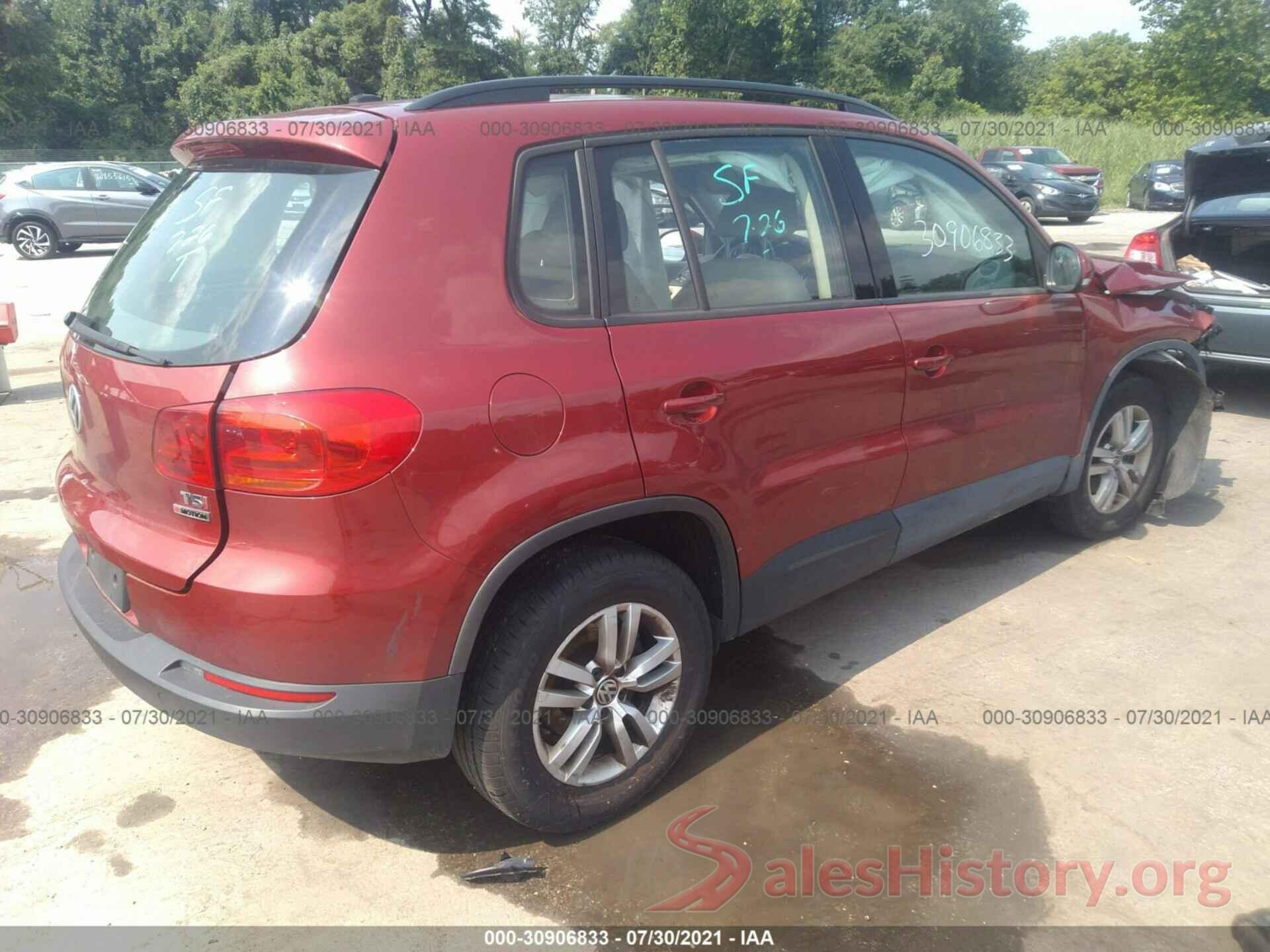 WVGBV7AX0GW057526 2016 VOLKSWAGEN TIGUAN