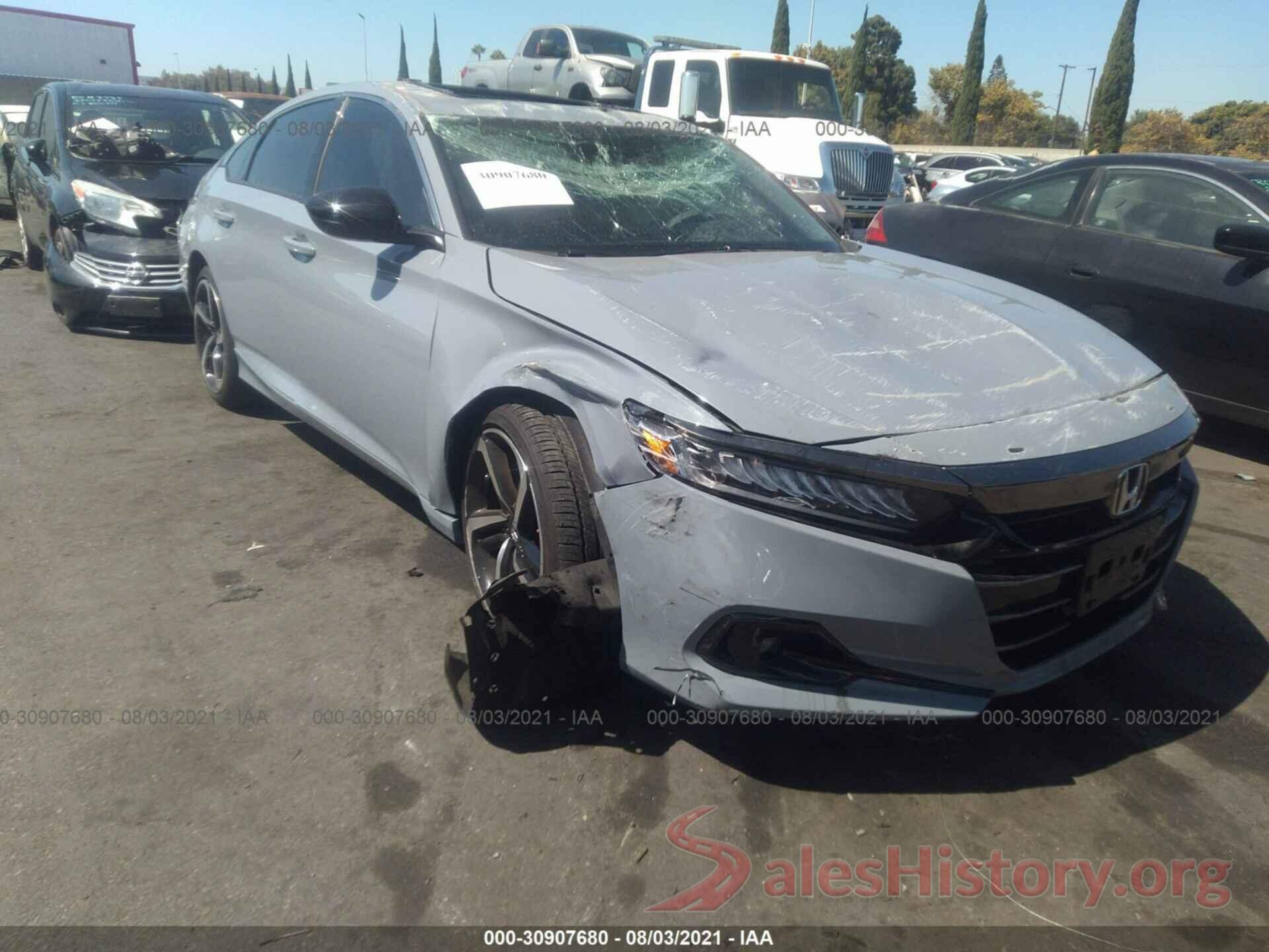 1HGCV2F39MA002665 2021 HONDA ACCORD SEDAN