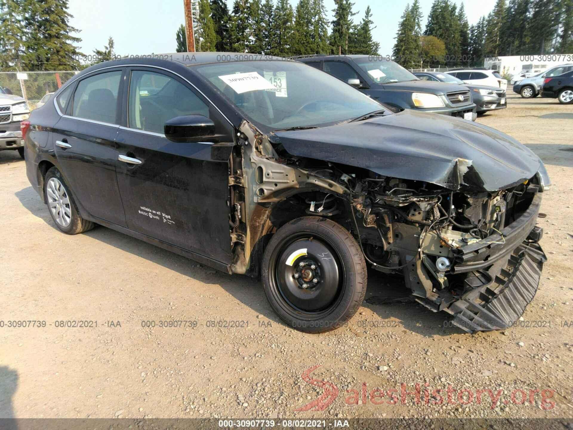 3N1AB7AP6KY323922 2019 NISSAN SENTRA