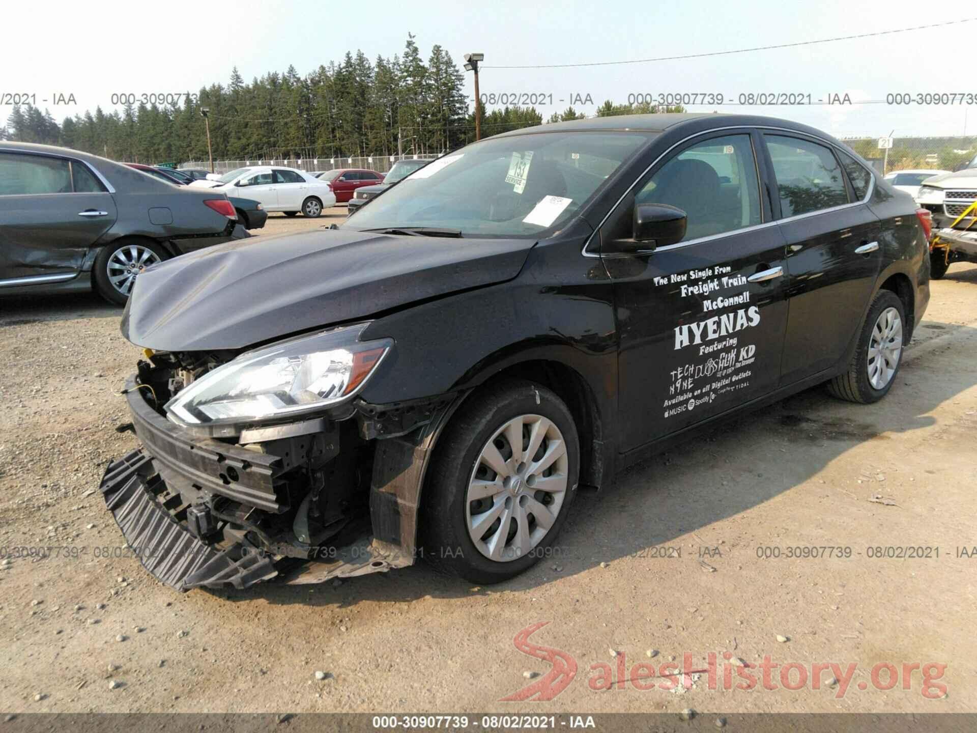 3N1AB7AP6KY323922 2019 NISSAN SENTRA