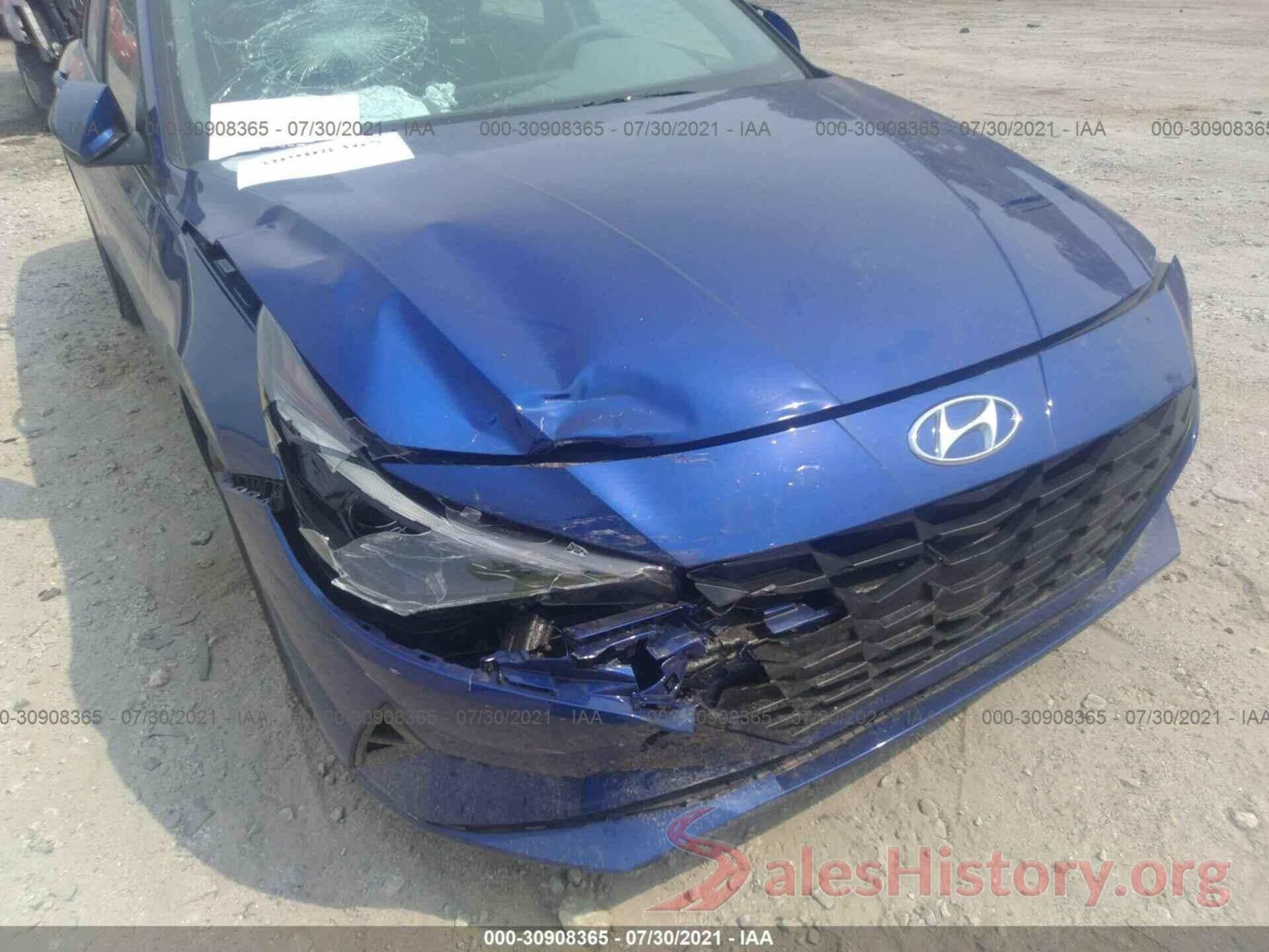 KMHLM4AG3MU140820 2021 HYUNDAI ELANTRA