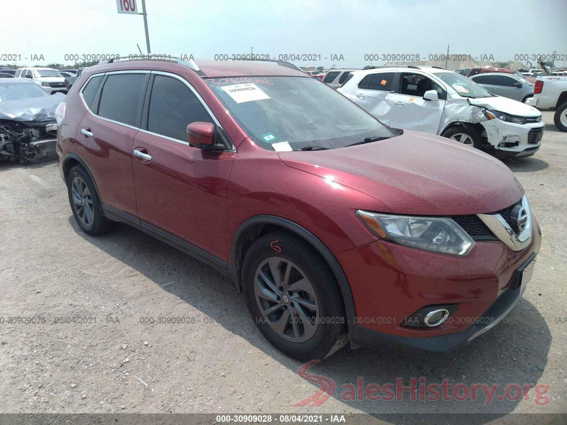 5N1AT2MT4GC821618 2016 NISSAN ROGUE