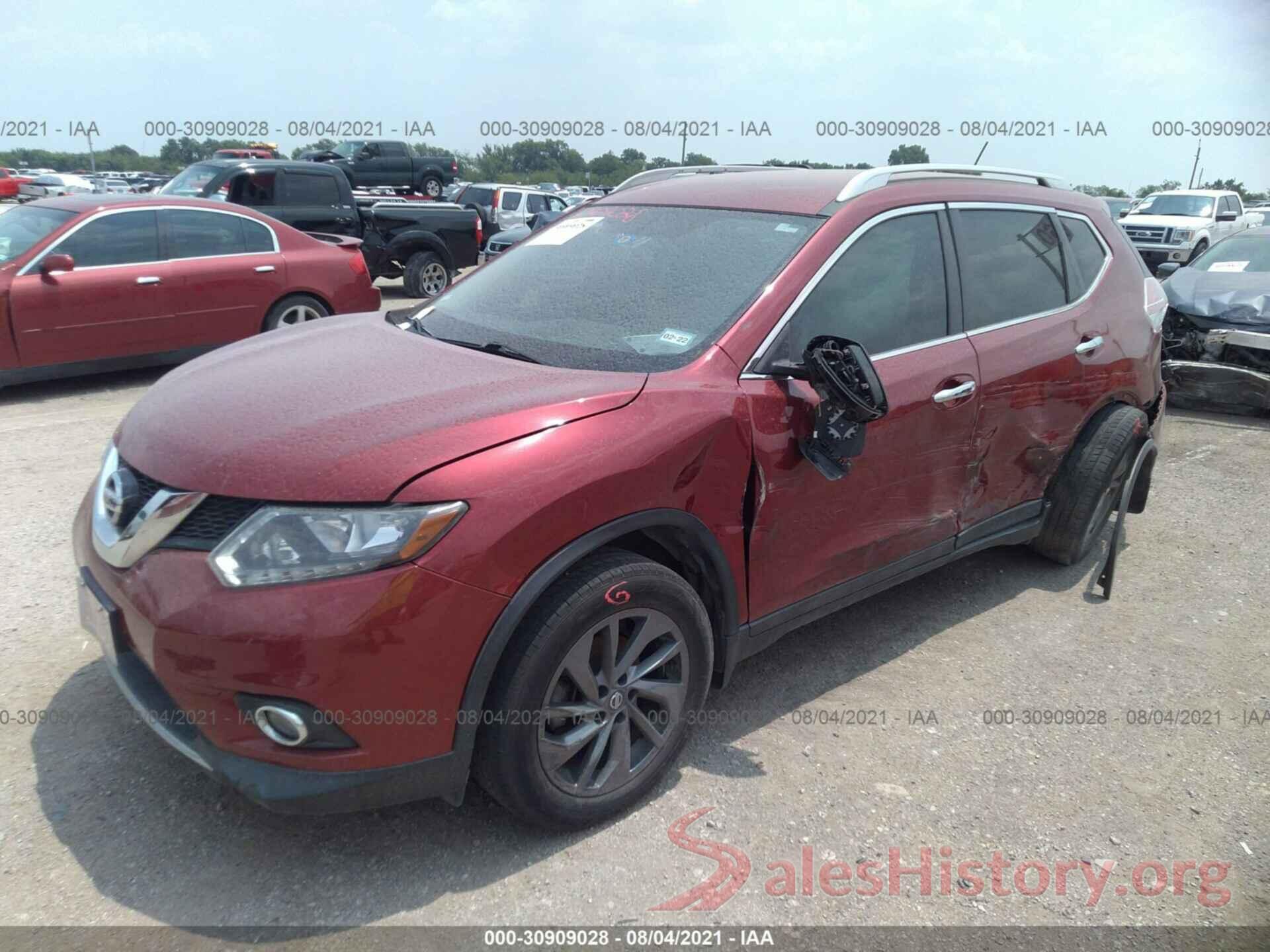 5N1AT2MT4GC821618 2016 NISSAN ROGUE