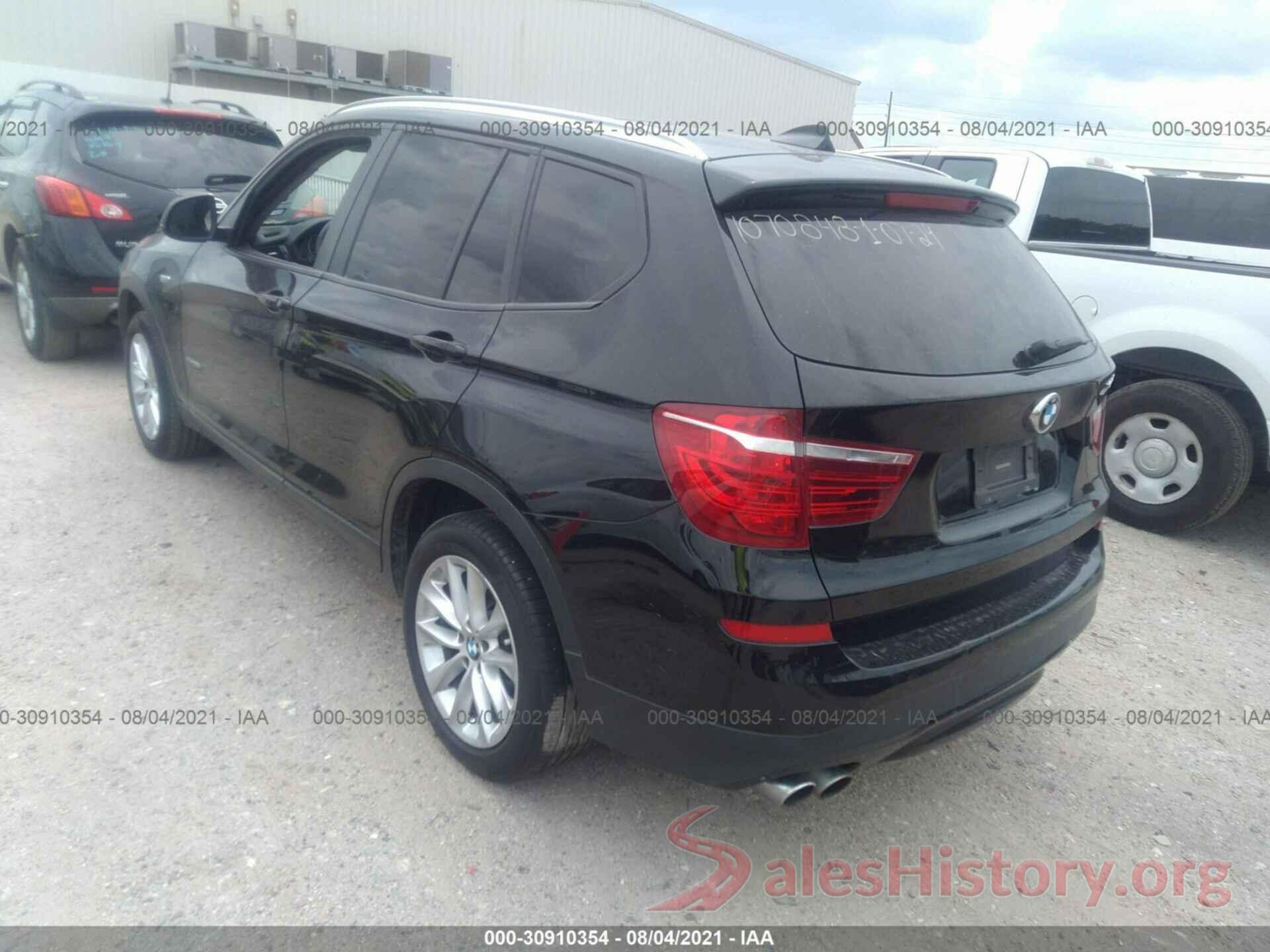 5UXWZ7C34H0V93516 2017 BMW X3