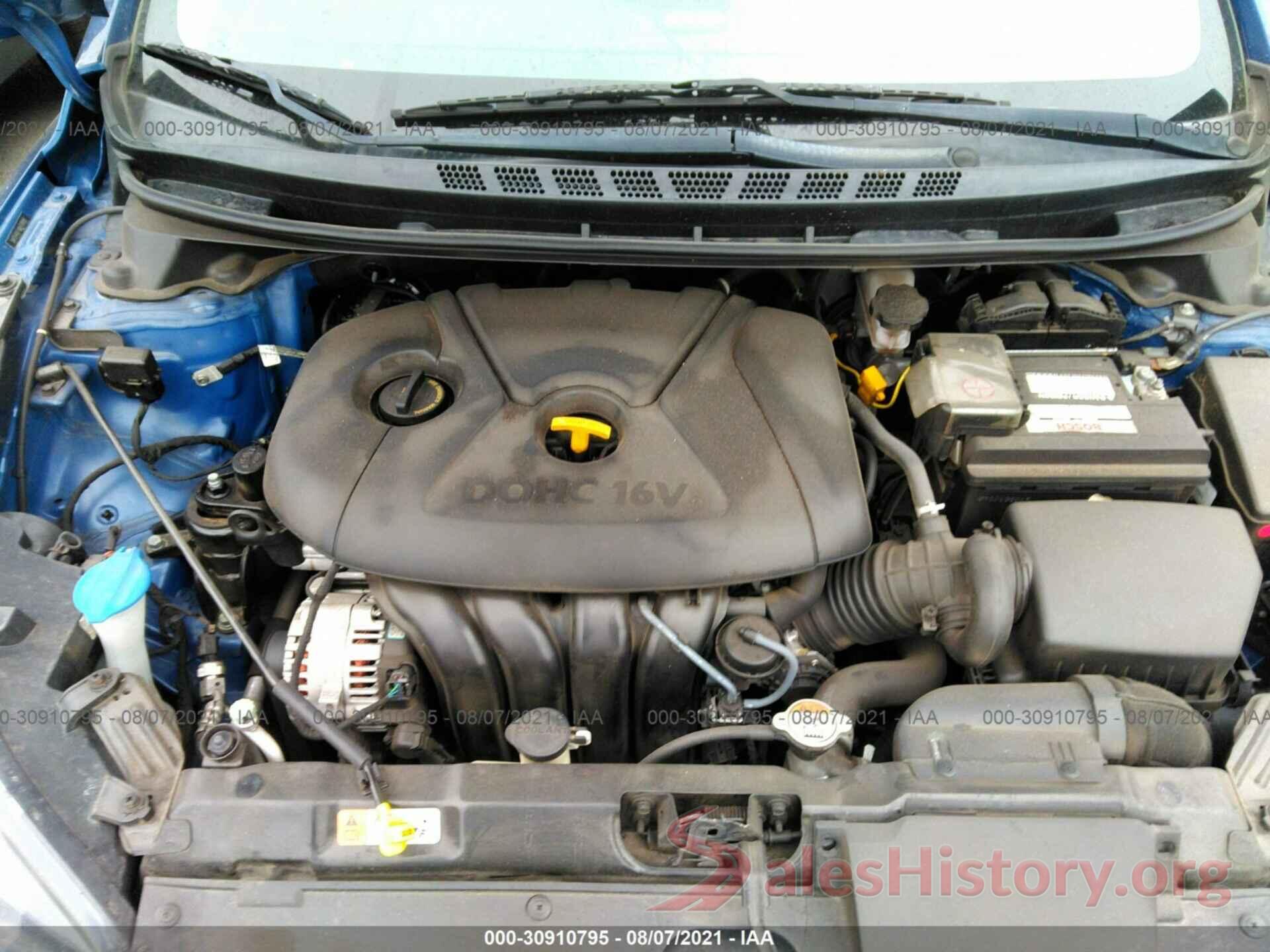 5NPDH4AE4GH708888 2016 HYUNDAI ELANTRA