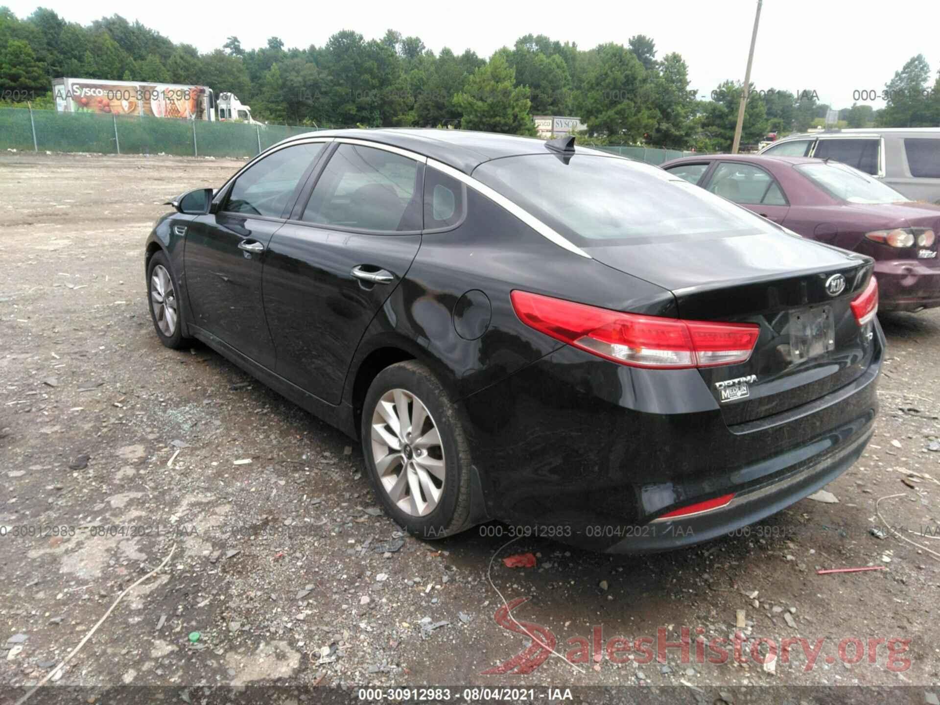 5XXGU4L37GG074704 2016 KIA OPTIMA