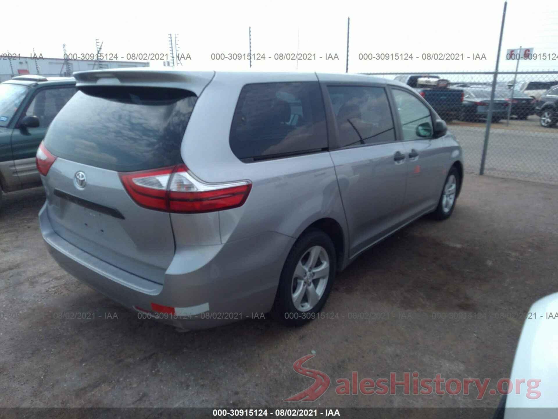 5TDZZ3DC4HS884522 2017 TOYOTA SIENNA