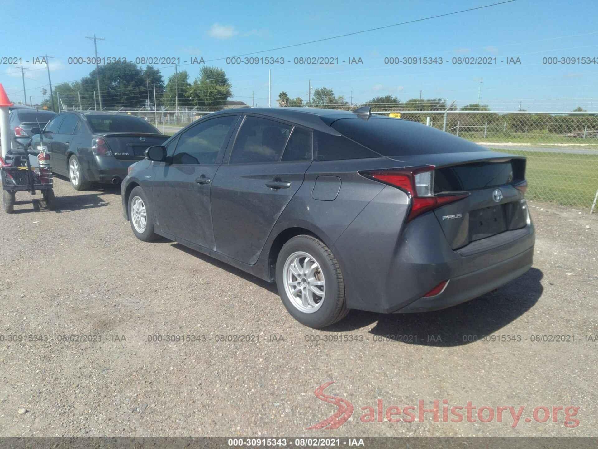 JTDKARFU3K3088855 2019 TOYOTA PRIUS