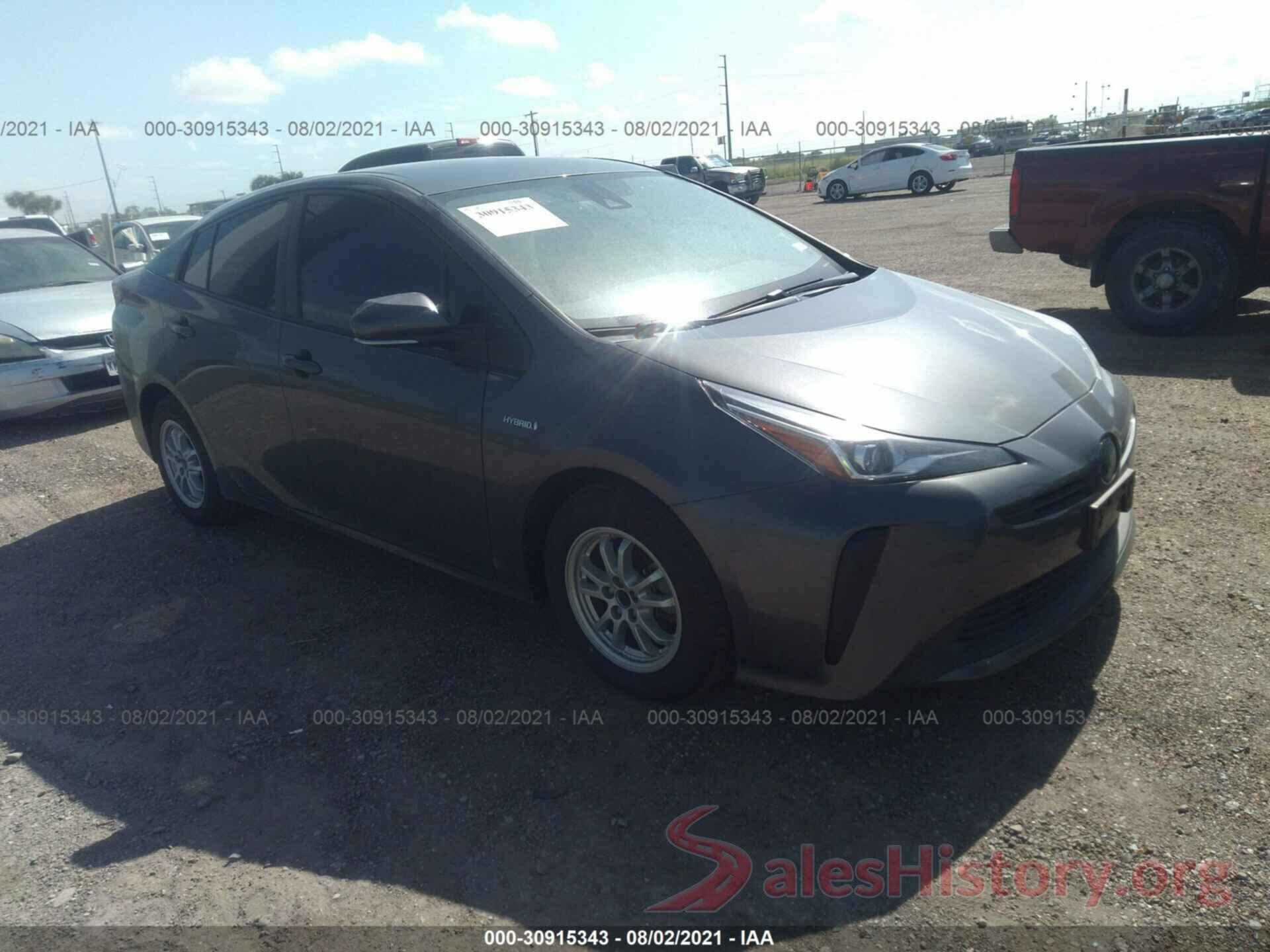 JTDKARFU3K3088855 2019 TOYOTA PRIUS