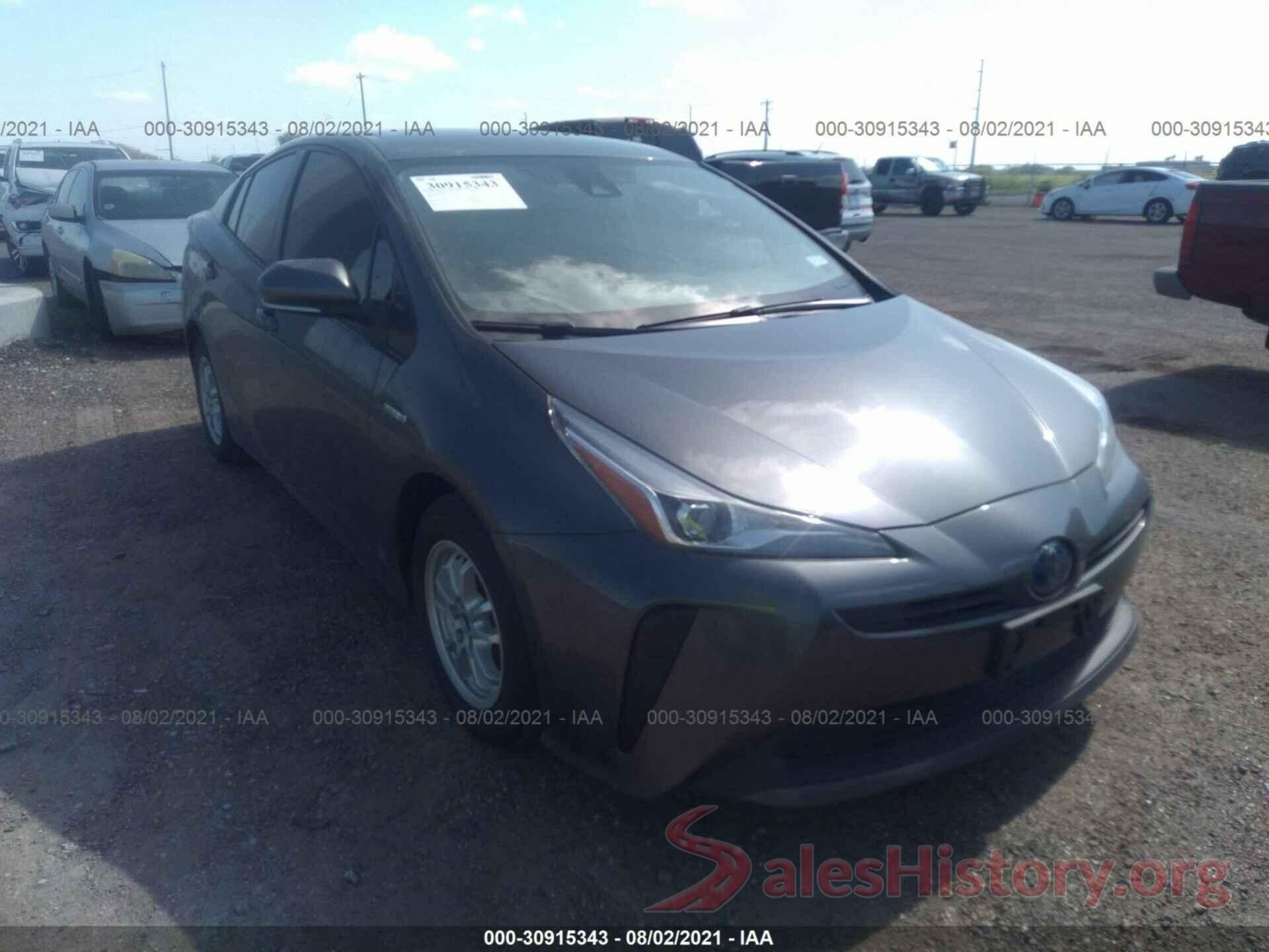 JTDKARFU3K3088855 2019 TOYOTA PRIUS