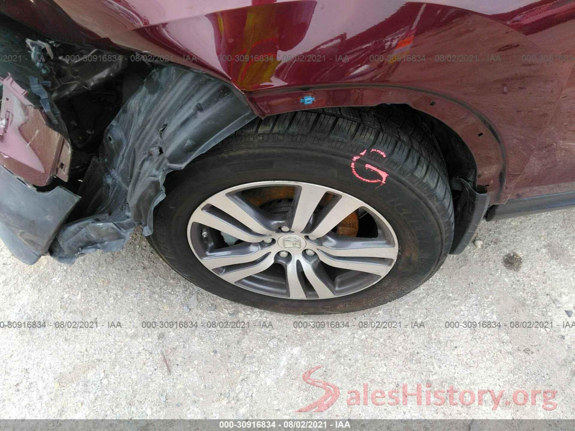 5FNYF5H67GB054897 2016 HONDA PILOT