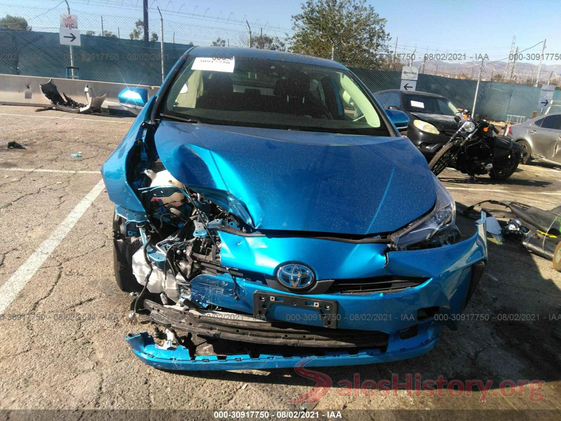 JTDKARFU2L3118347 2020 TOYOTA PRIUS