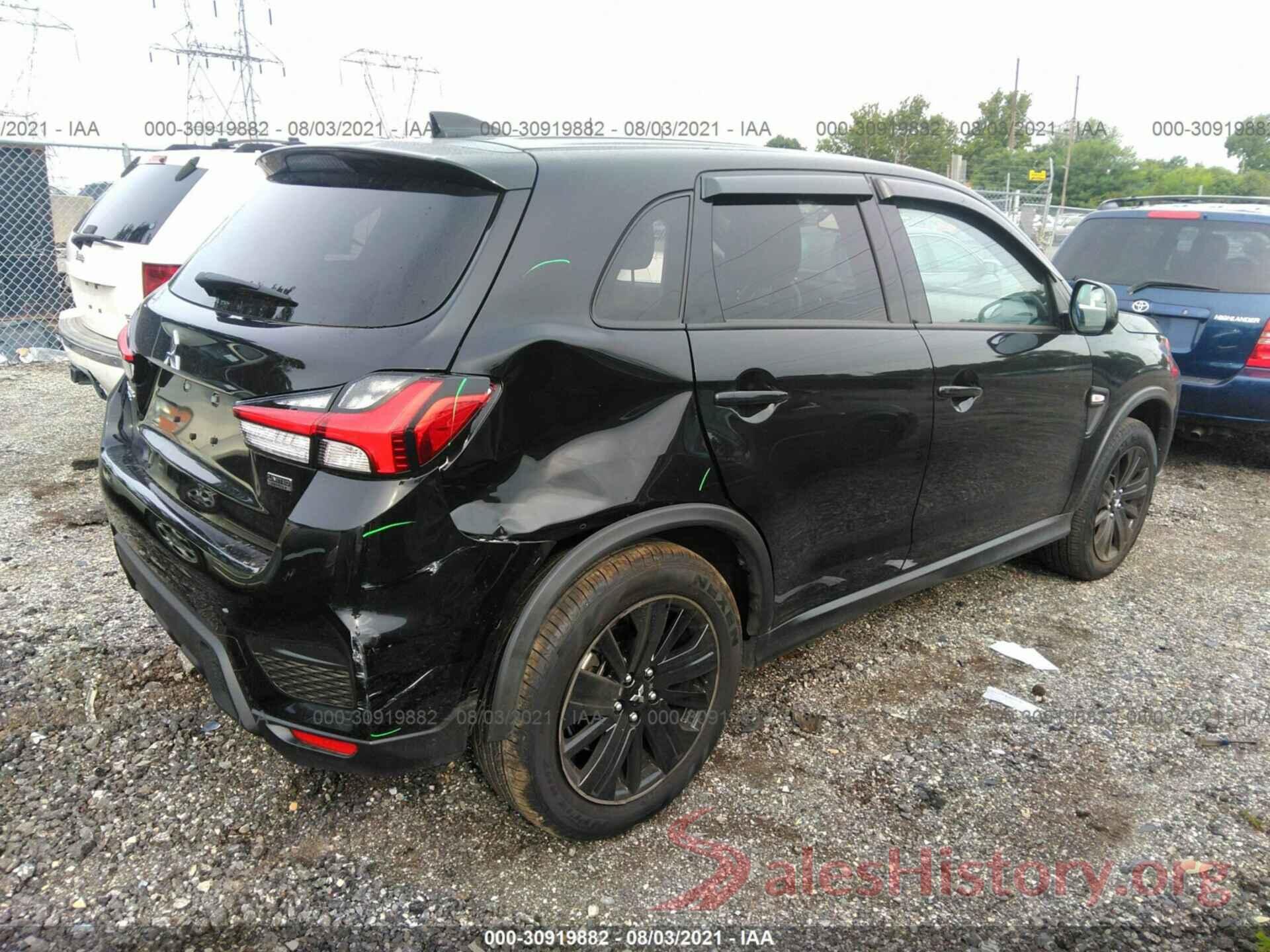 JA4APUAU0MU021755 2021 MITSUBISHI OUTLANDER SPORT