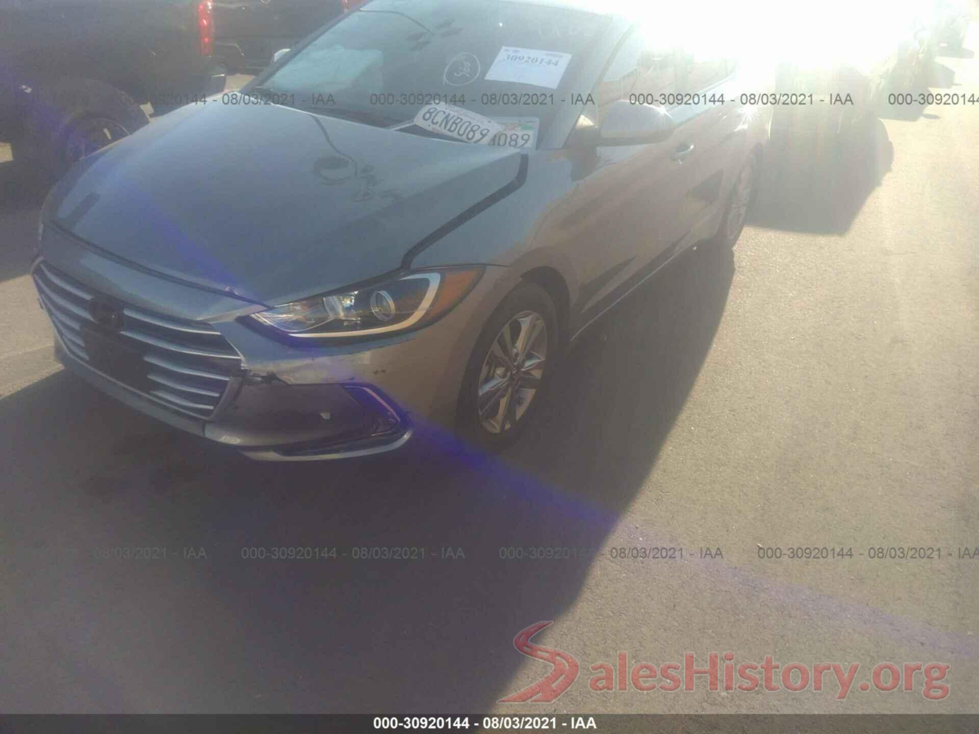 KMHD84LF9JU600703 2018 HYUNDAI ELANTRA